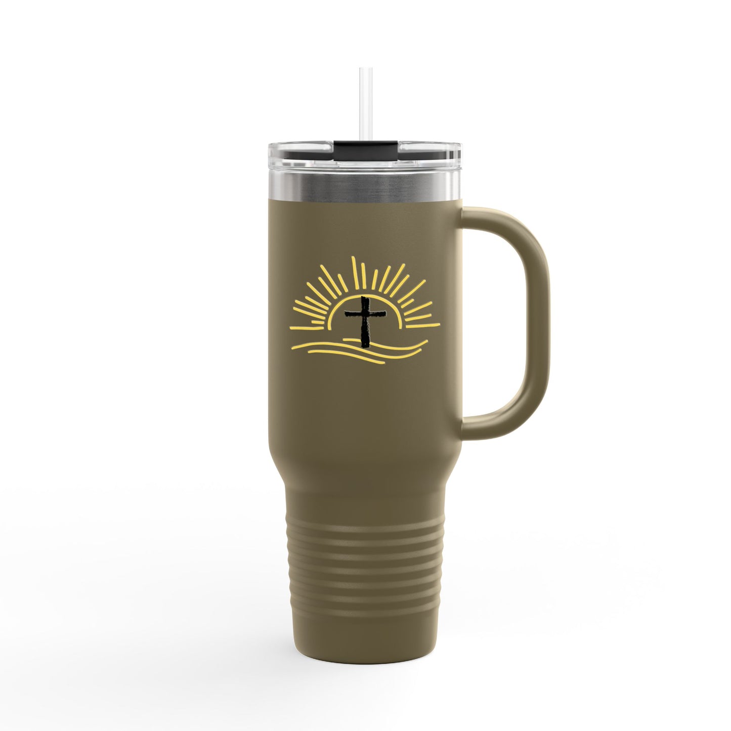 Faith-Inspired Insulated Travel Mug, 40oz | Christian Gift, Coffee Lover, Summer Picnics, Outdoor Adventures, Inspirational Quote
