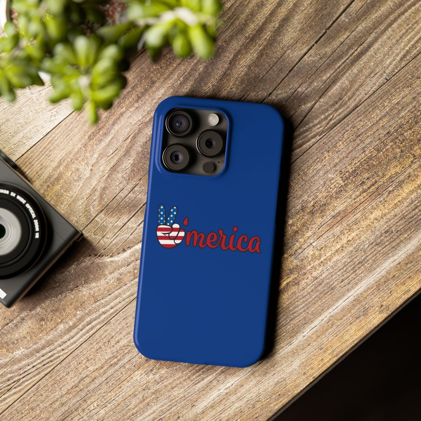 Slim Phone Case - 'Merica Design, Patriotic Phone Cover for Independence Day, 4th of July, USA Pride, Gift for Americans