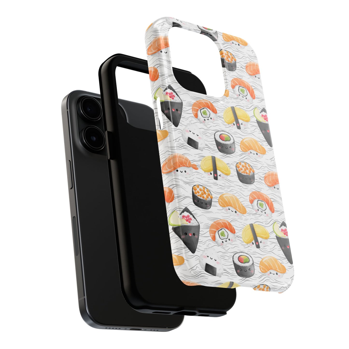 Cute Sushi Tough Phone Case - Durable and Stylish Design for Food Lovers