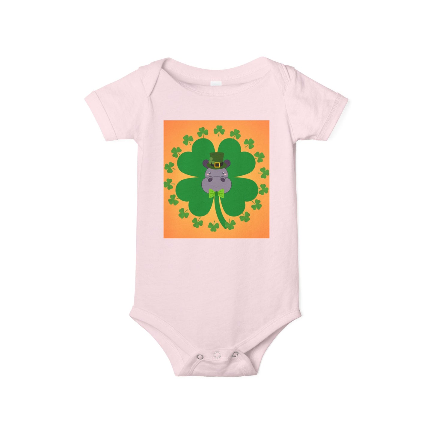 Infant Onesie - Pinch Proof Lucky Hippo