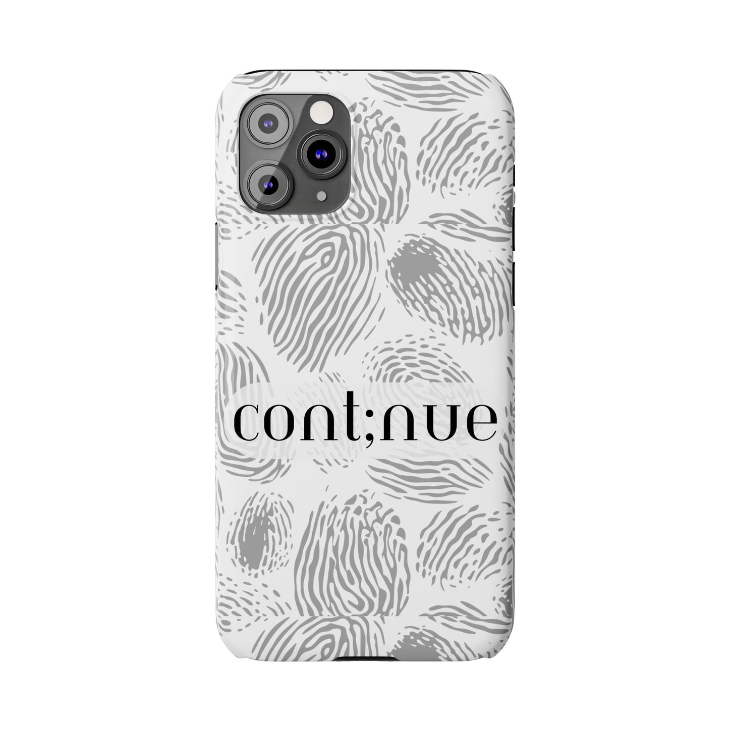 Fingerprint Design Slim Phone Case