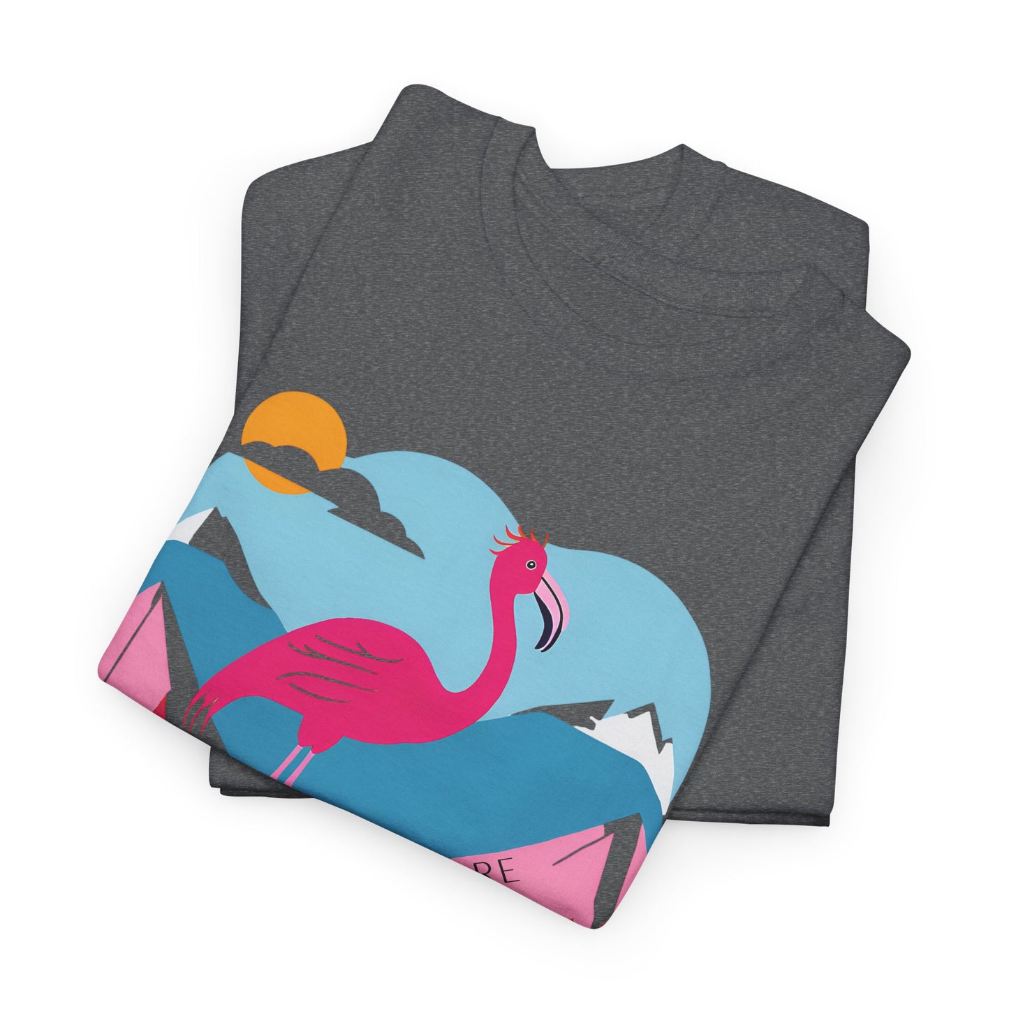 Flamingo Tee - Explore Flamingo Unisex Heavy Cotton Tee