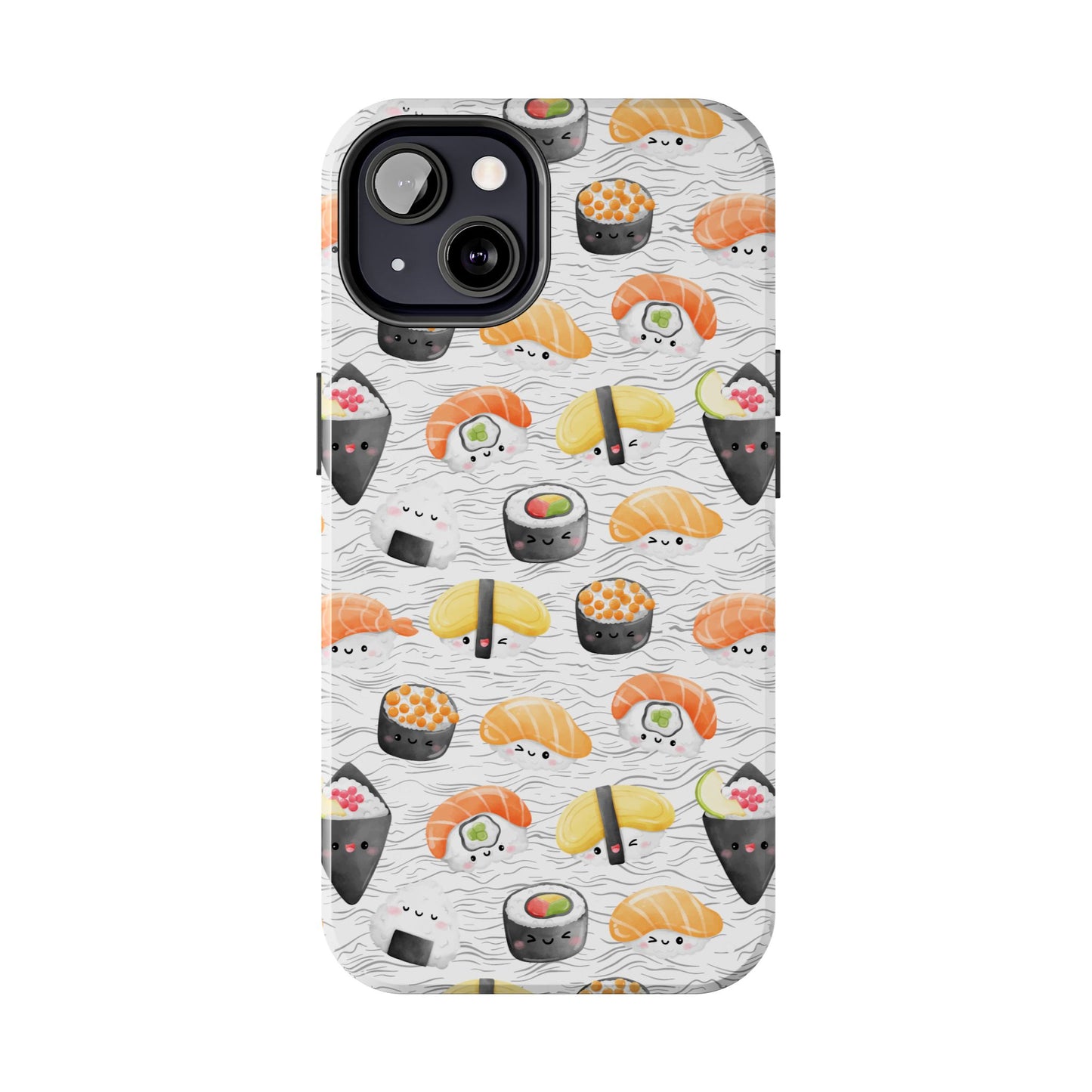 Cute Sushi Tough Phone Case - Durable and Stylish Design for Food Lovers