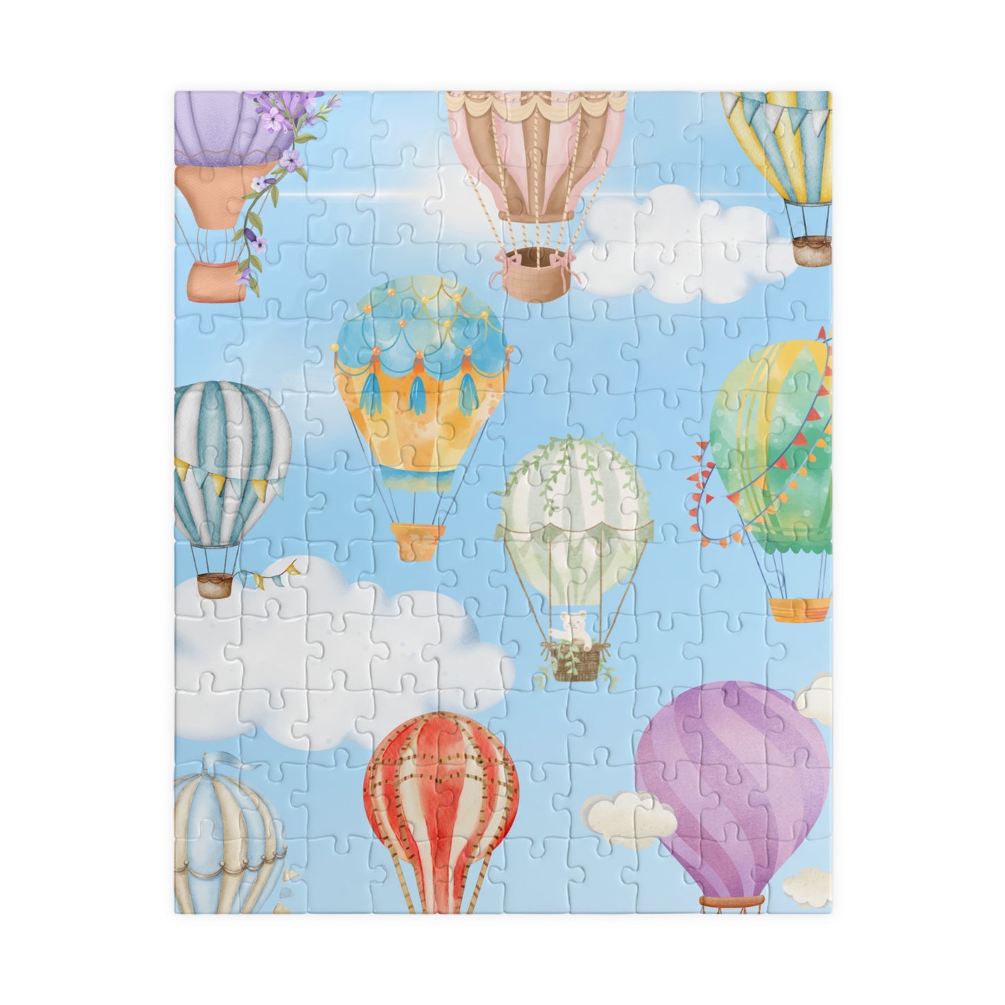 Colorful Hot Air Balloon Puzzle - Unique Gift