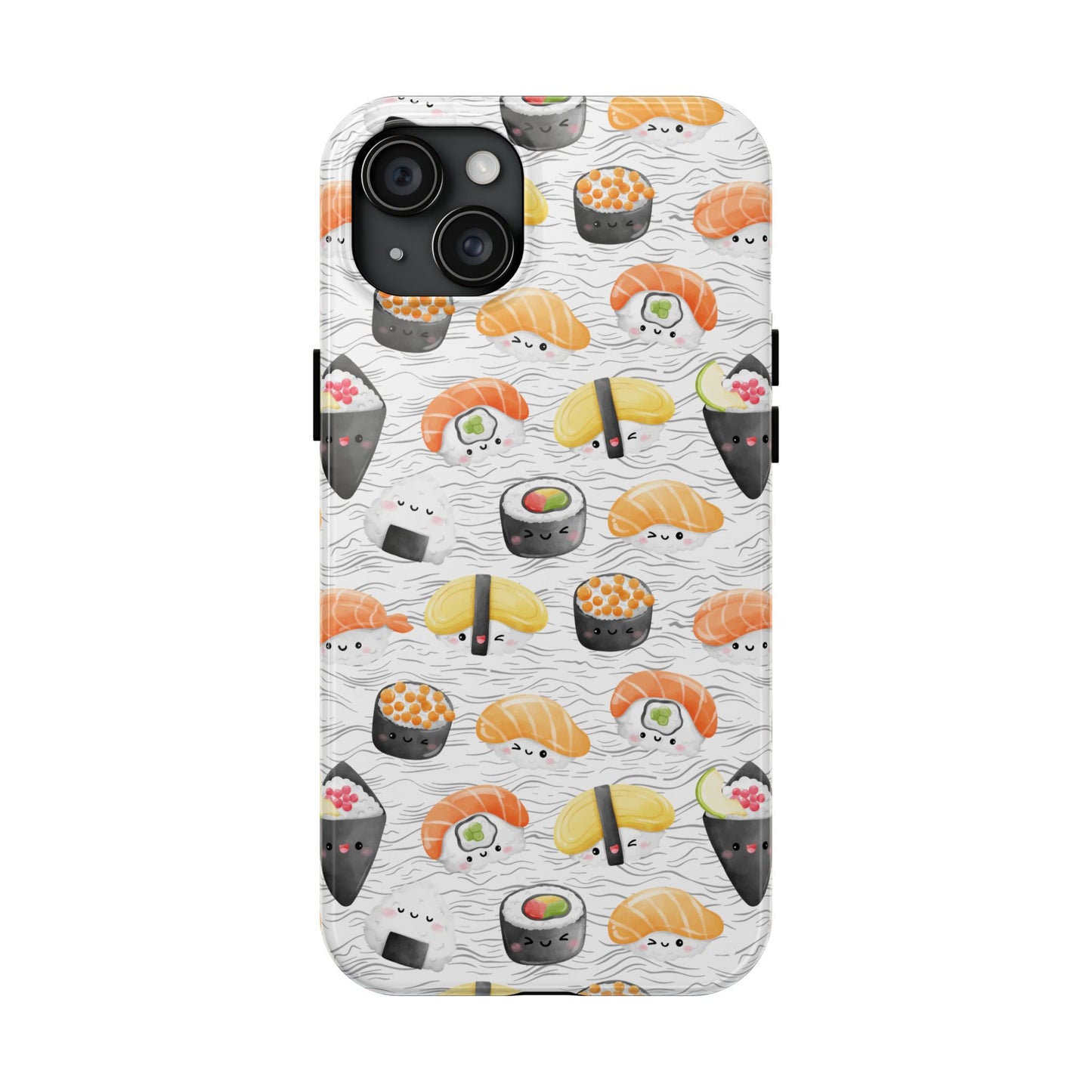 Cute Sushi Tough Phone Case - Durable and Stylish Design for Food Lovers