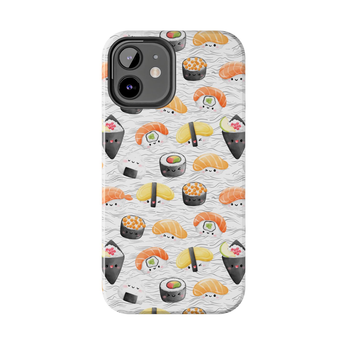 Cute Sushi Tough Phone Case - Durable and Stylish Design for Food Lovers