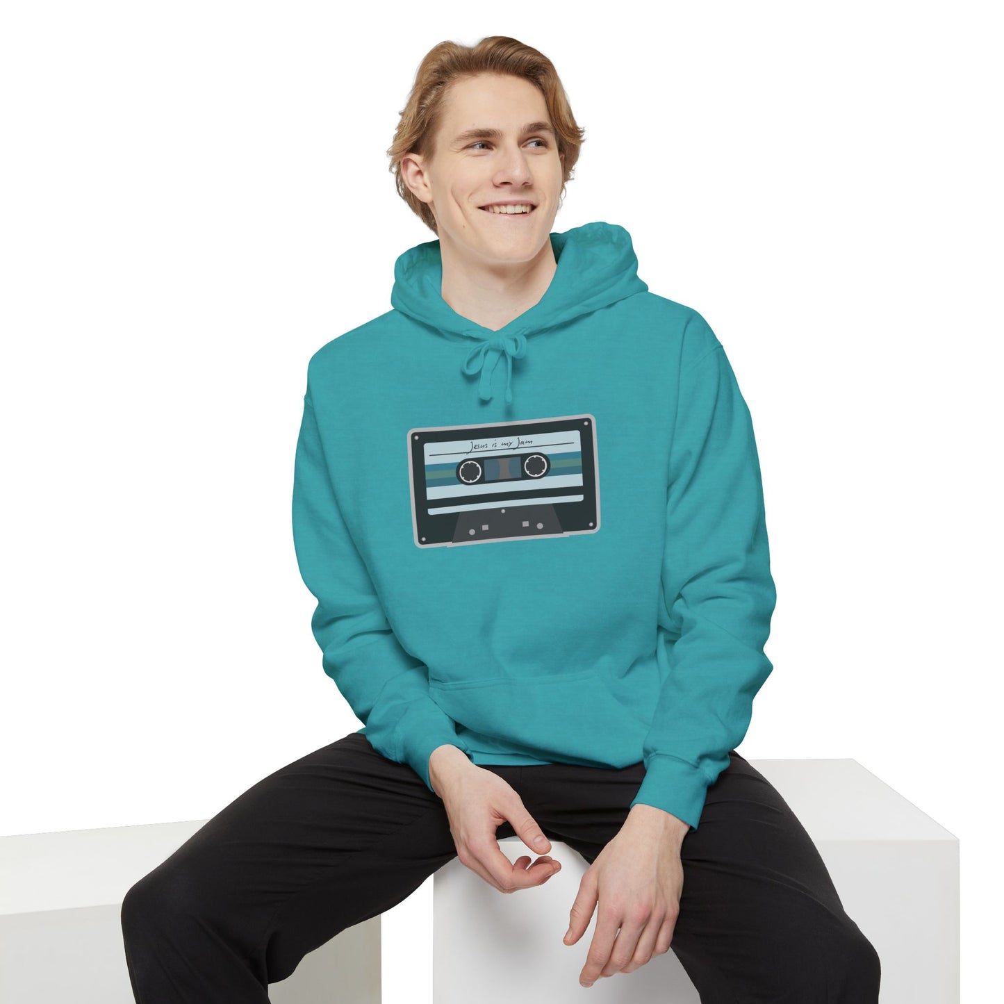 Christian Cassette Tape Hoodie - Jesus is My Jam Design