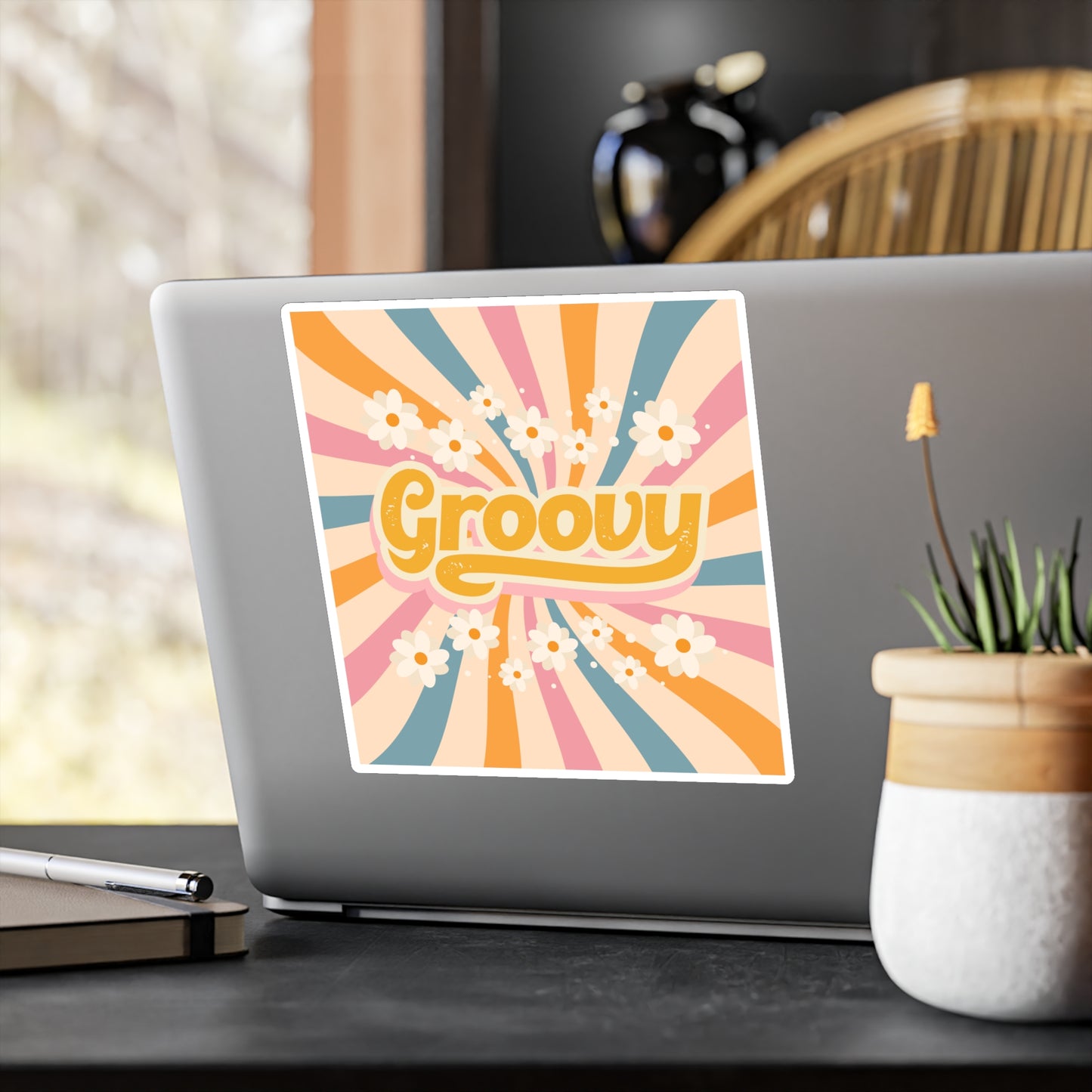 Vinyl Decal - Groovy Neutral Color Sticker