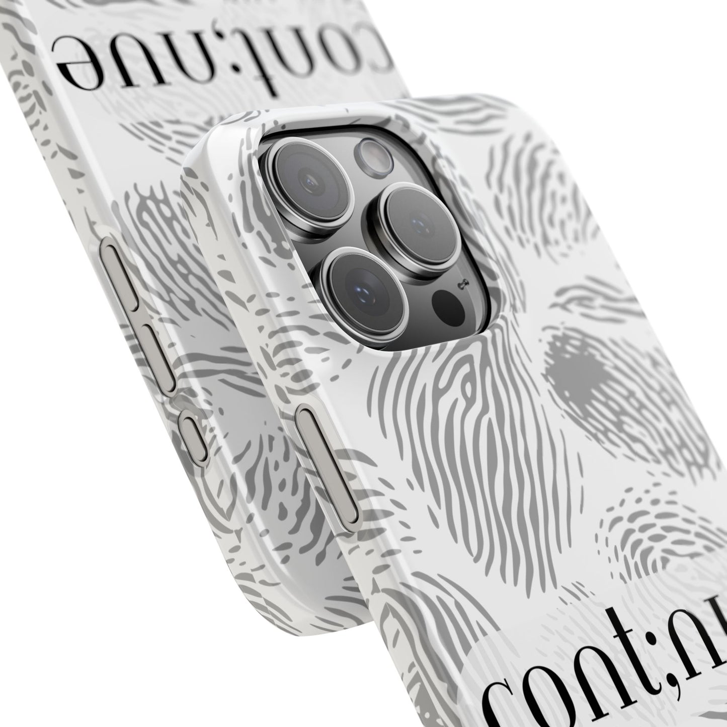 Fingerprint Design Slim Phone Case