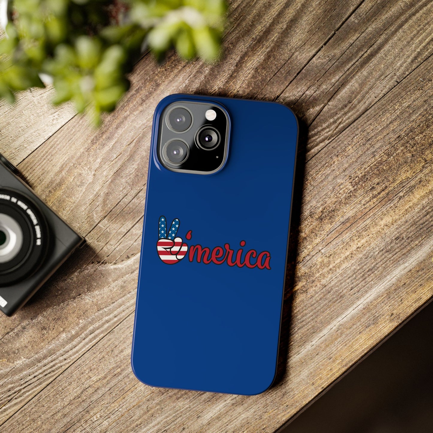 Slim Phone Case - 'Merica Design, Patriotic Phone Cover for Independence Day, 4th of July, USA Pride, Gift for Americans