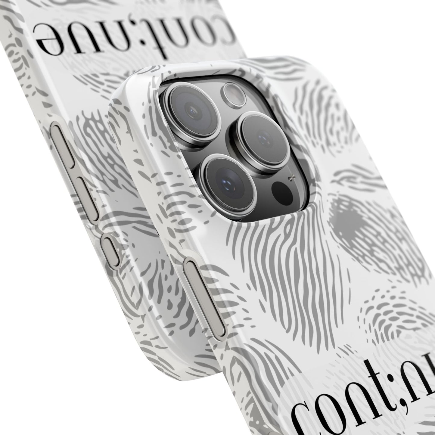 Fingerprint Design Slim Phone Case