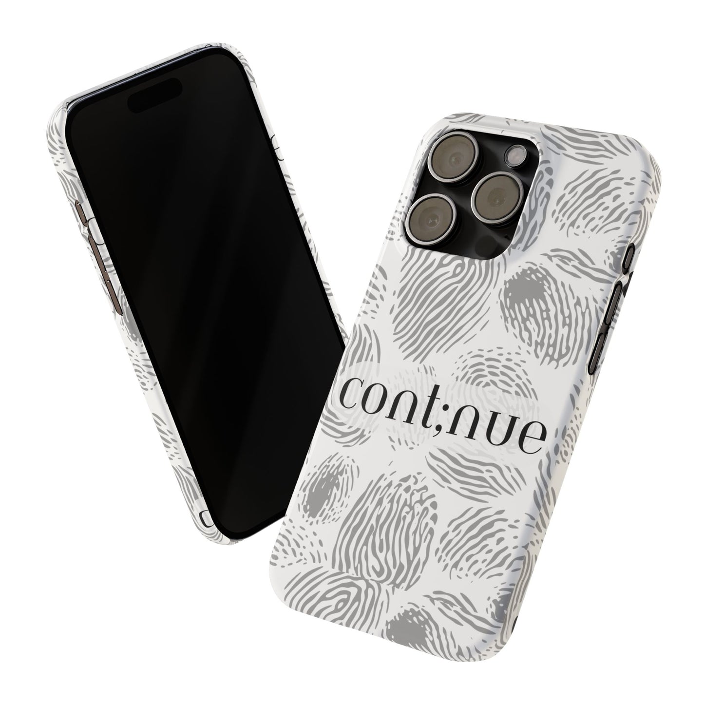 Fingerprint Design Slim Phone Case