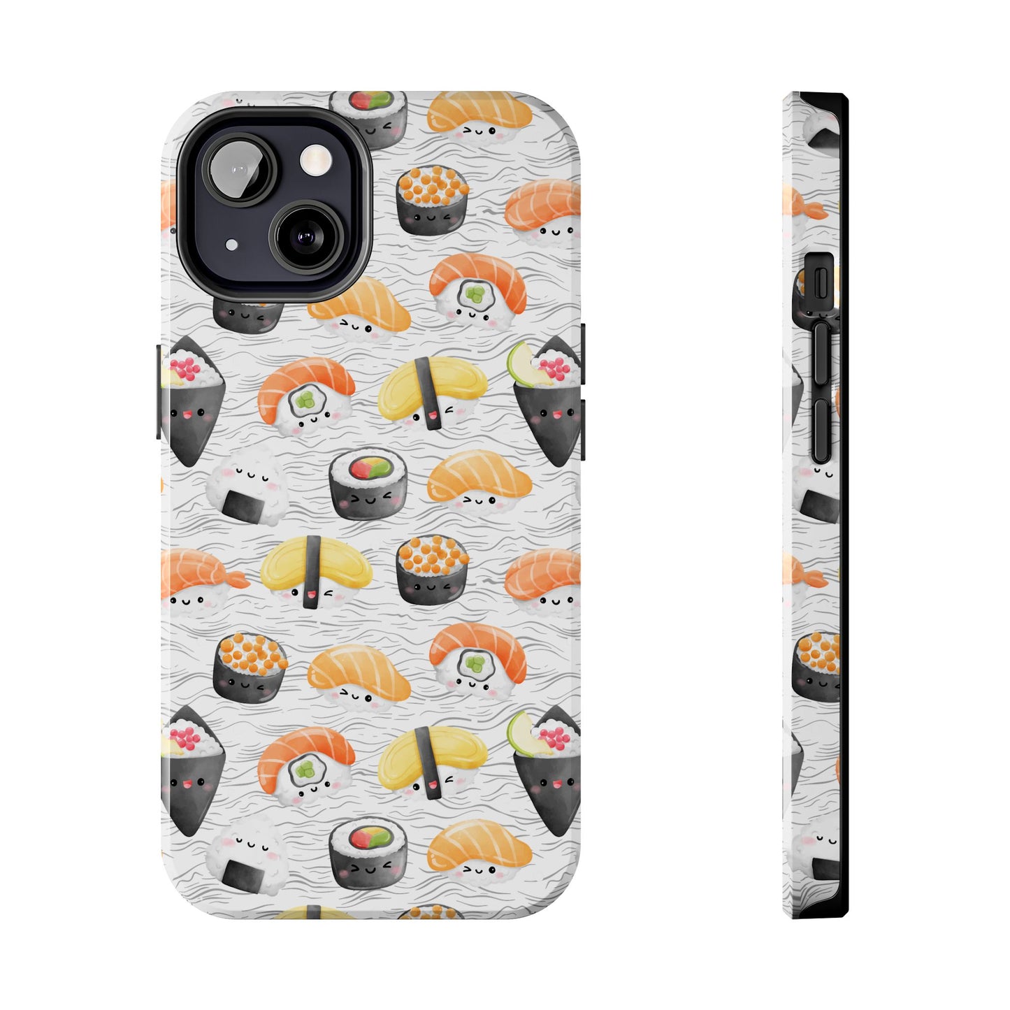 Cute Sushi Tough Phone Case - Durable and Stylish Design for Food Lovers