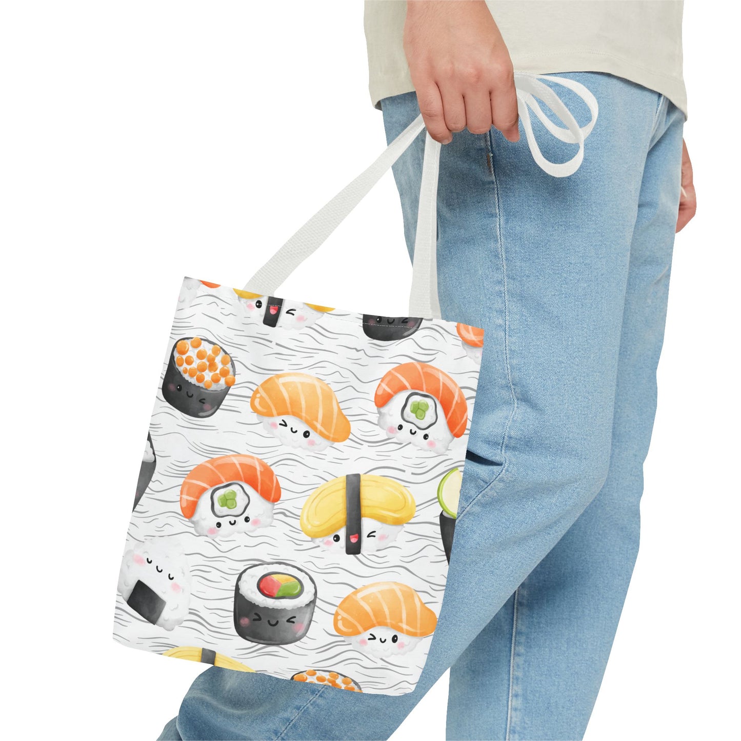 Cute Sushi Pattern Tote Bag - Perfect for Food Lovers
