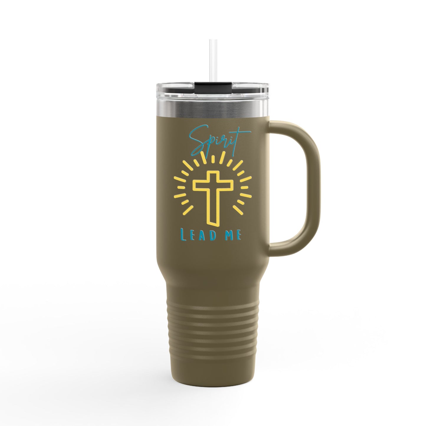 Spirit Lead me, Inspirational Insulated Travel Mug
