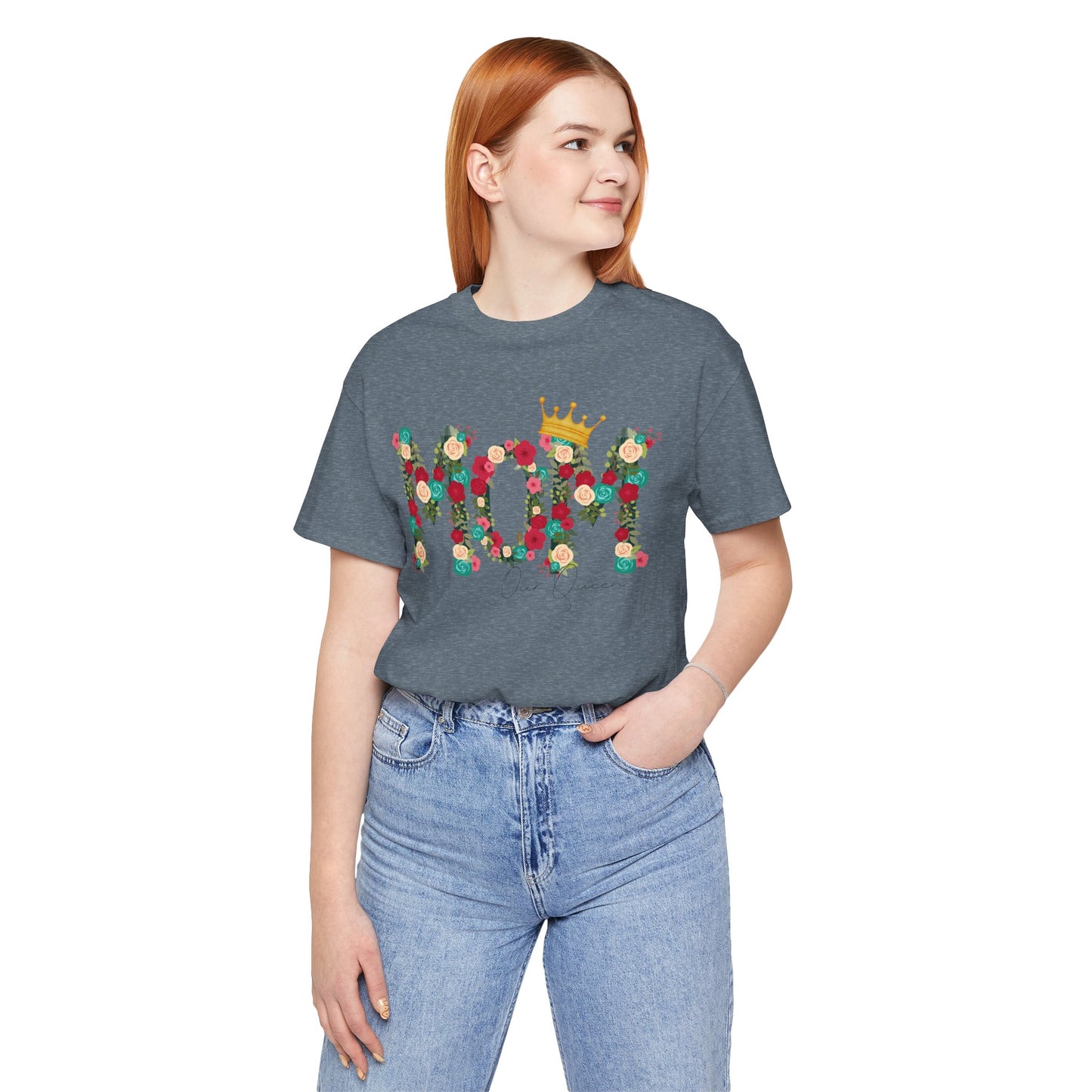 Floral Mom Queen T-Shirt - Mother's Day Gift