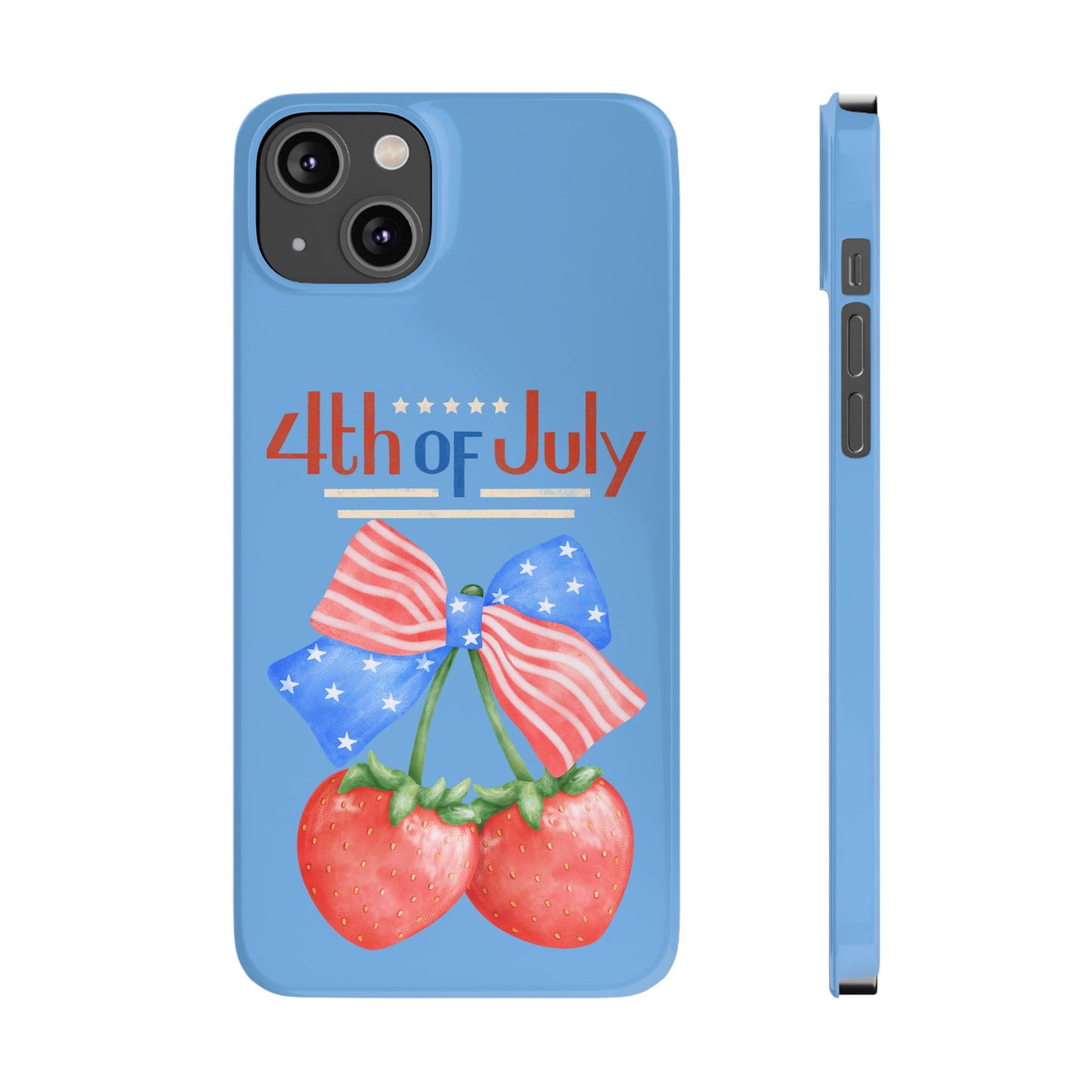 Patriotic Slim Phone Cases for 4th of July | Americana Accessories, Summer Gift, Holiday Celebration, Phone Protection