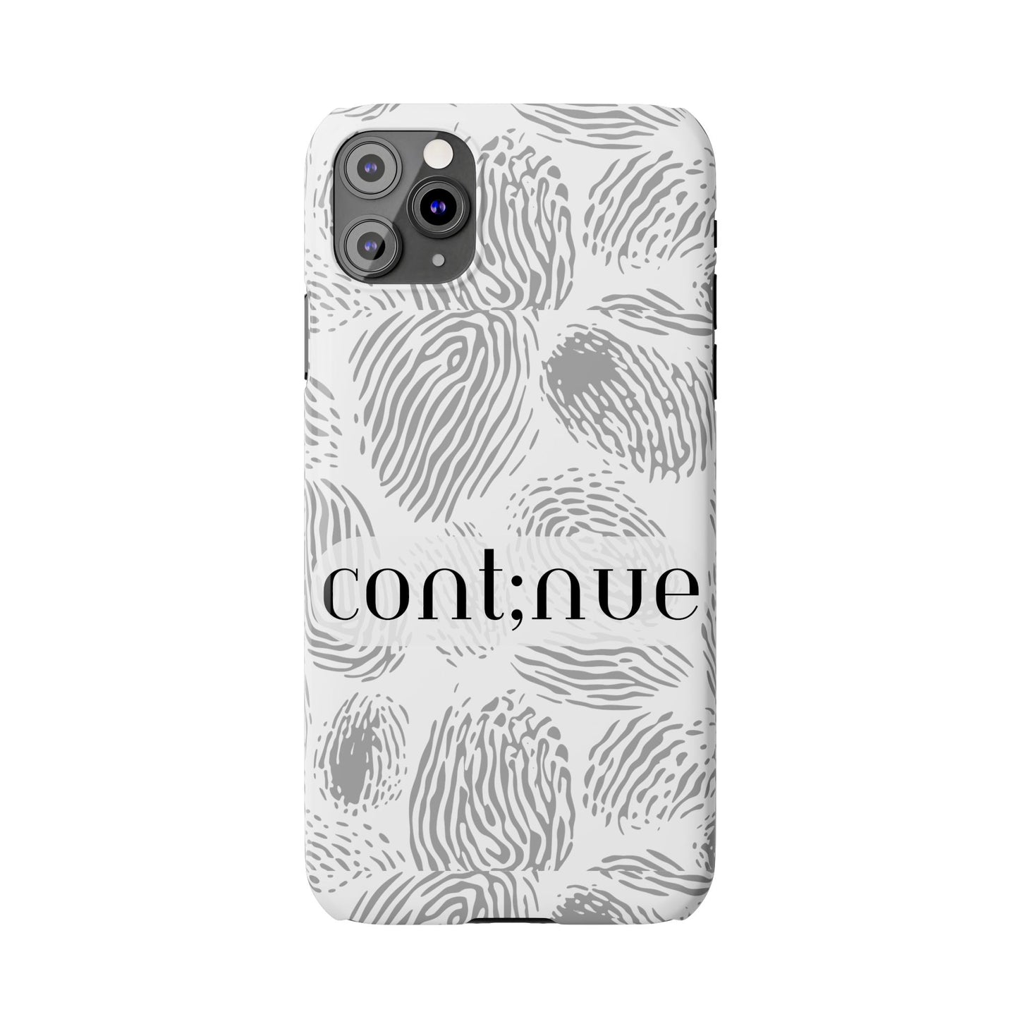 Fingerprint Design Slim Phone Case