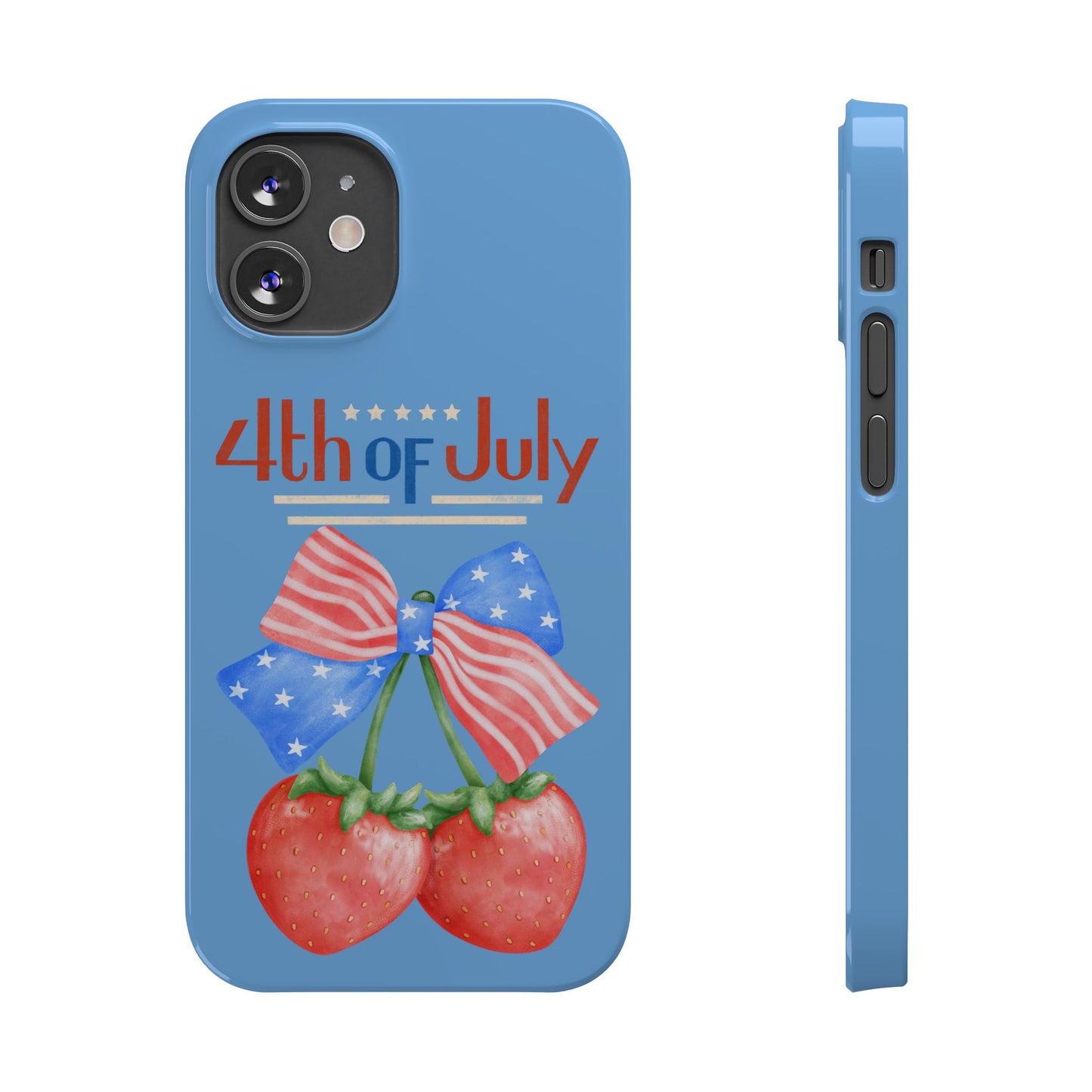 Patriotic Slim Phone Cases for 4th of July | Americana Accessories, Summer Gift, Holiday Celebration, Phone Protection