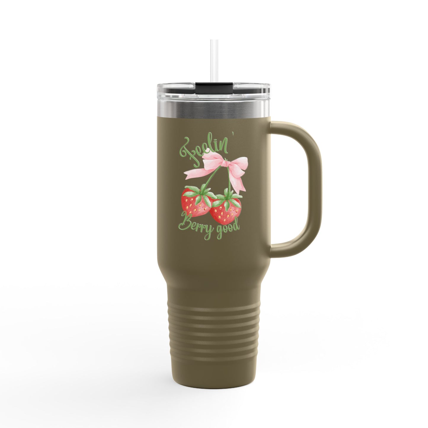 Feelin Berry Good Insulated 40oz Travel Mug