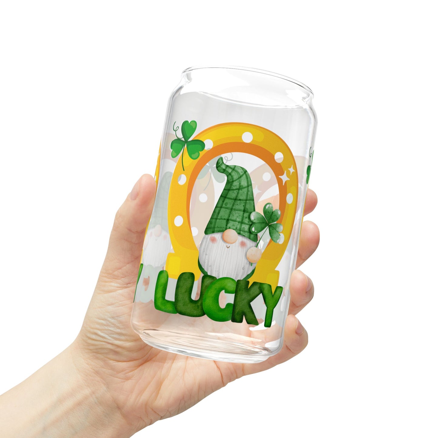 Lucky Gnome 16oz Sipper Glass