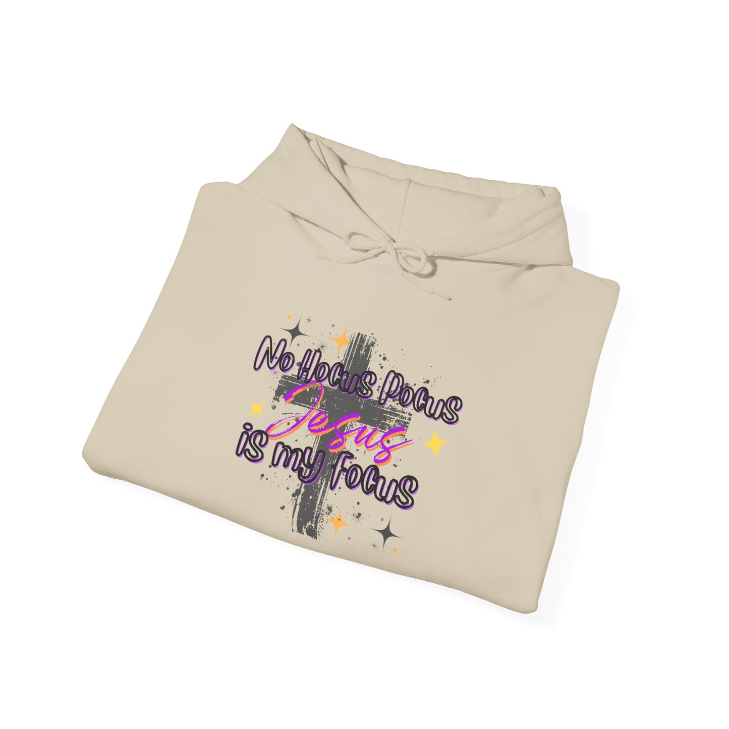 Christian Unisex Hoodie - No Hocus Pocus, Jesus is My Focus