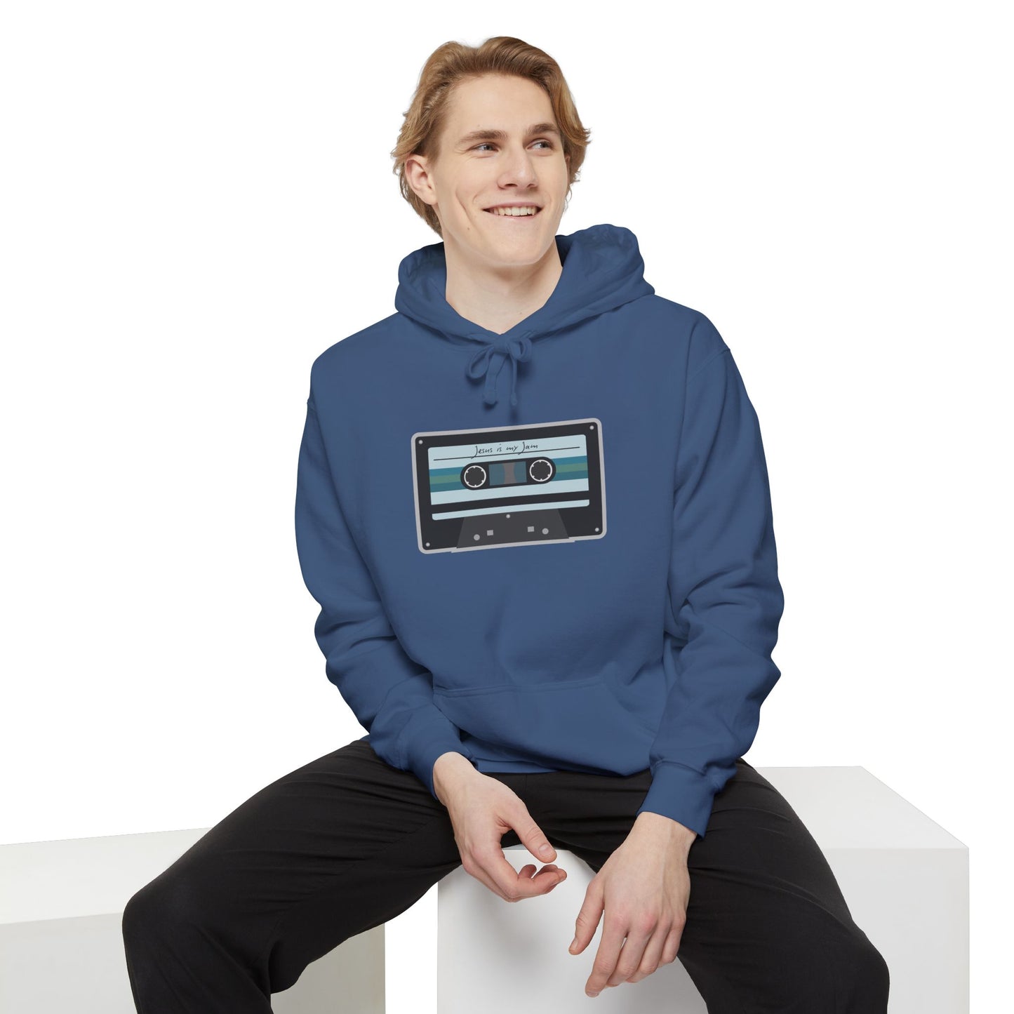 Christian Cassette Tape Hoodie - Jesus is My Jam Design