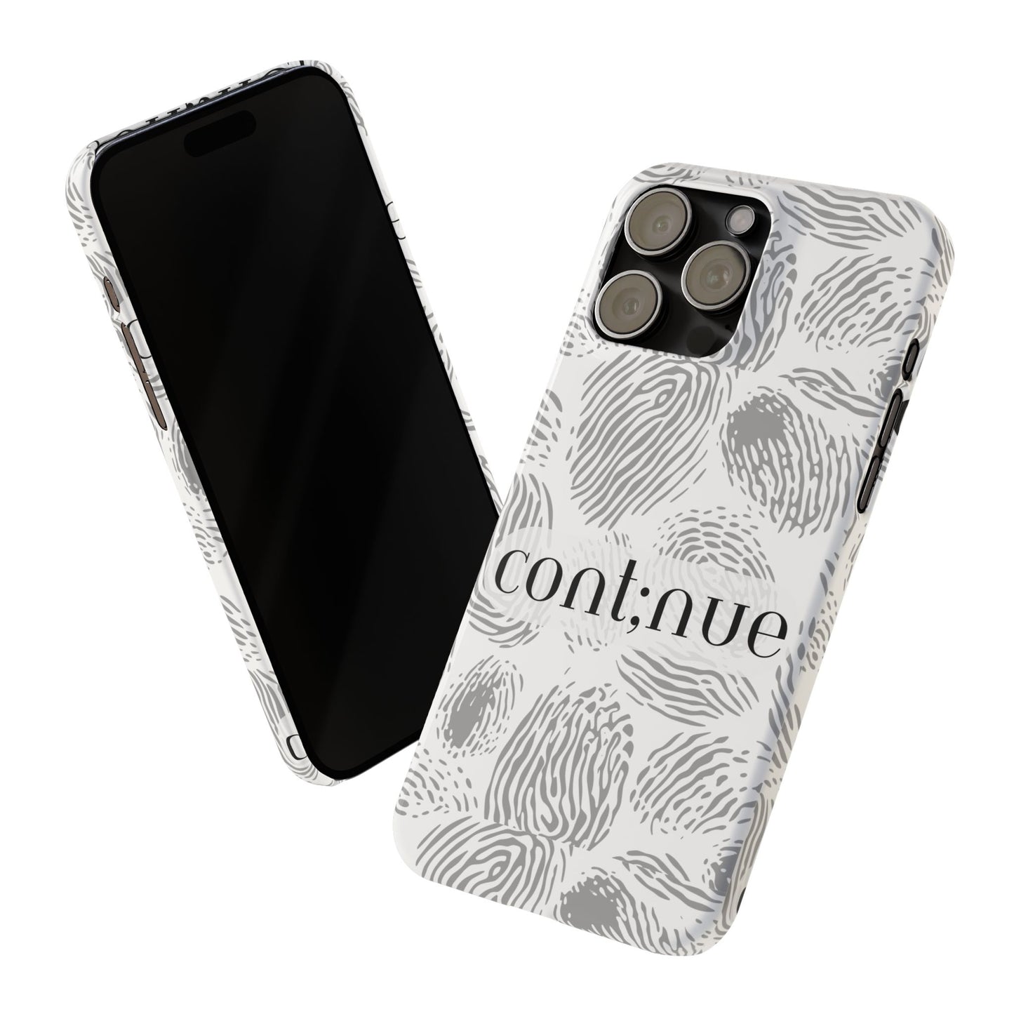 Fingerprint Design Slim Phone Case