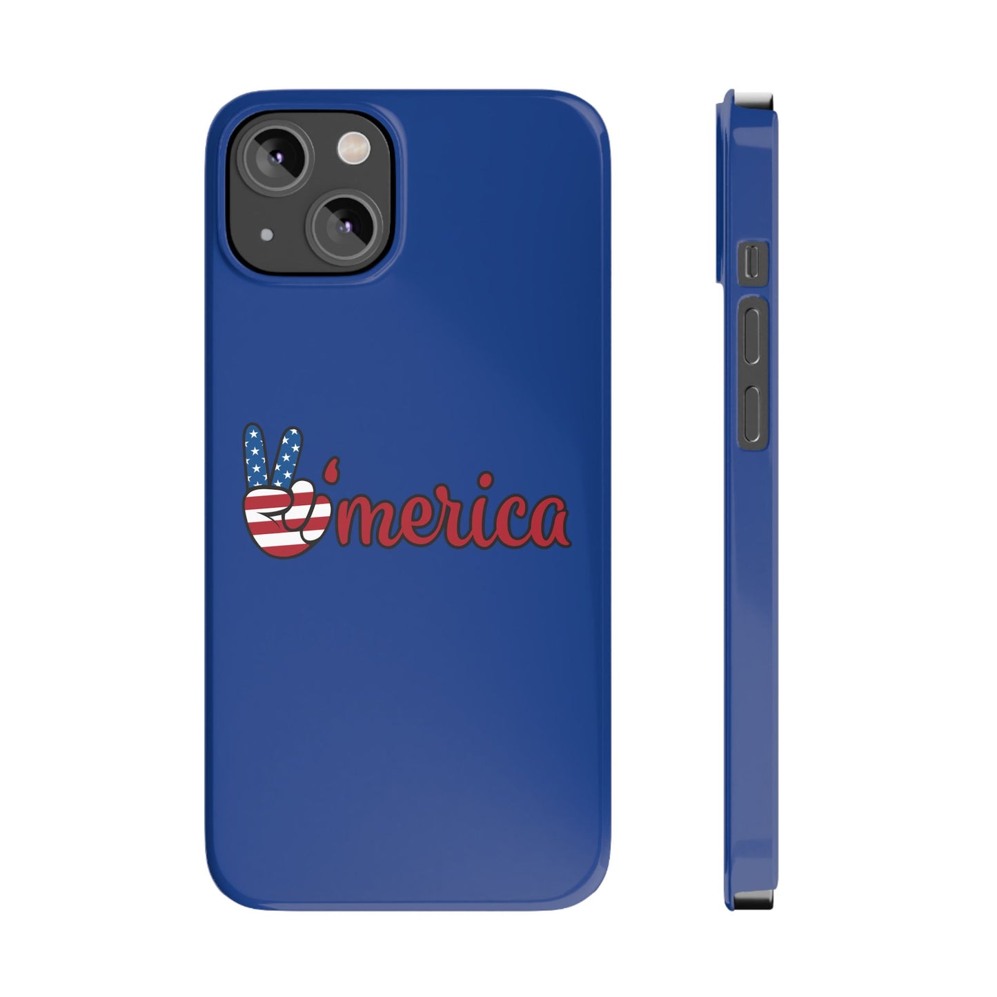 Slim Phone Case - 'Merica Design, Patriotic Phone Cover for Independence Day, 4th of July, USA Pride, Gift for Americans