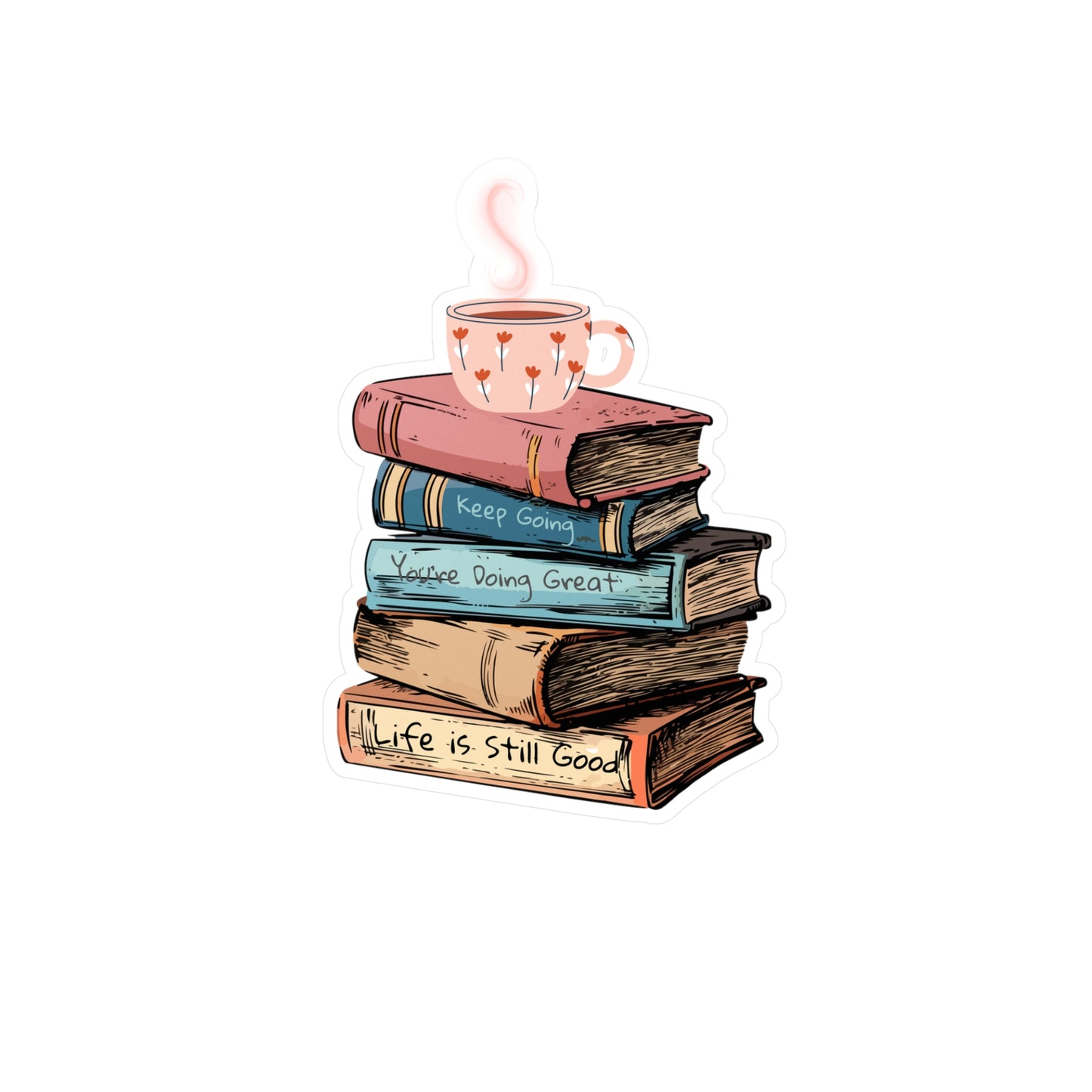 Book Lovers Keep Going Vinyl Decals