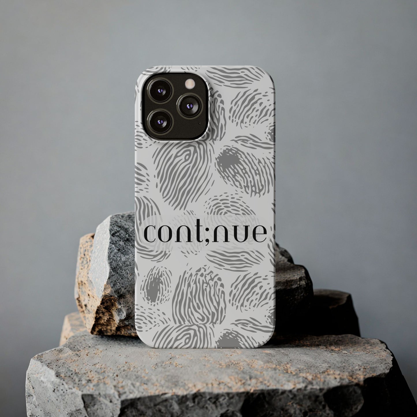Fingerprint Design Slim Phone Case