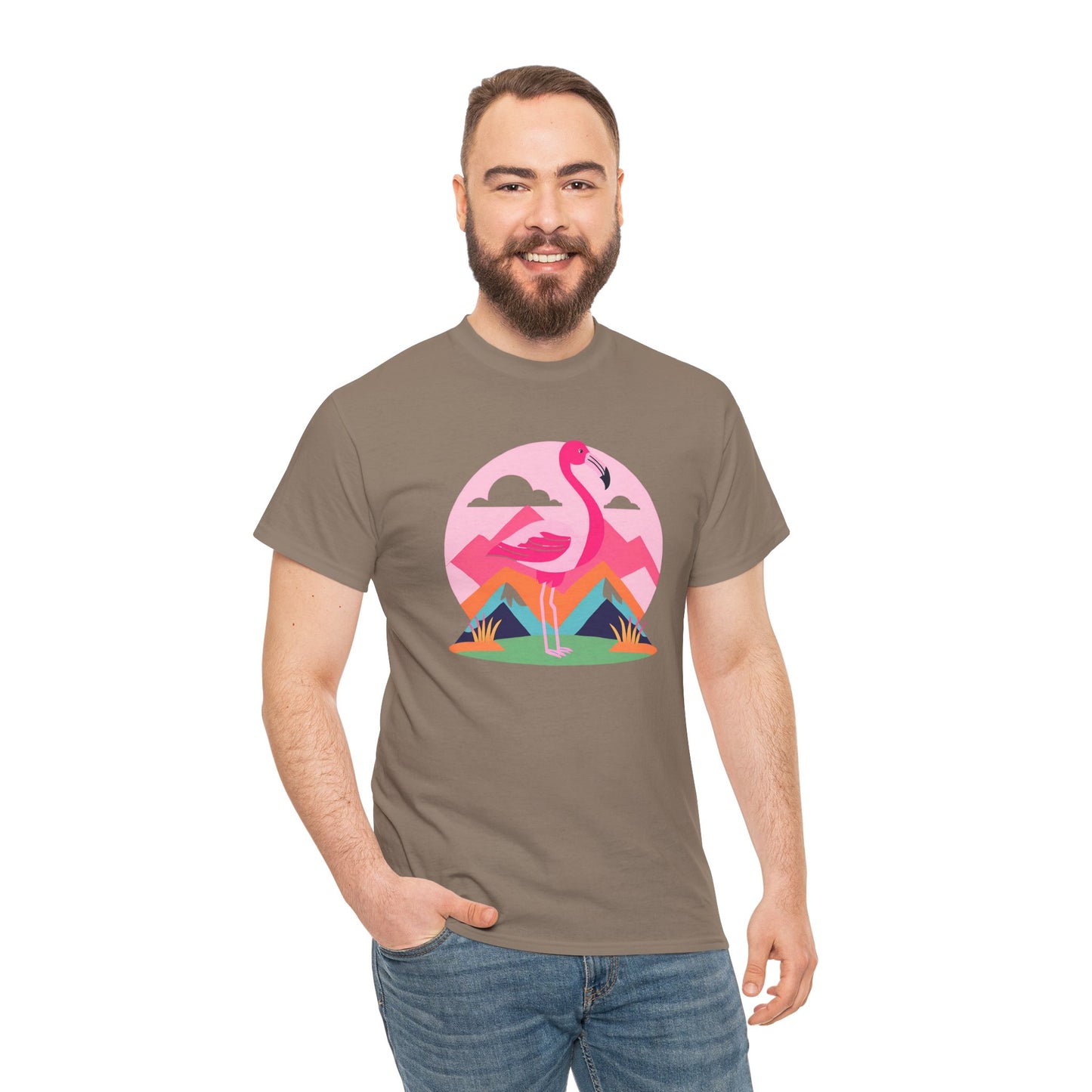 Flamingo Tee- Cotton T-shirt