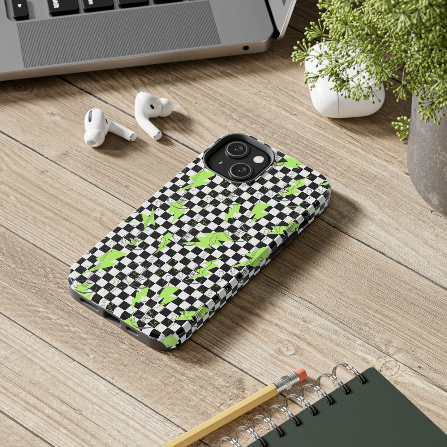 Phone Case - Lightening Guitar Rock the Day Design