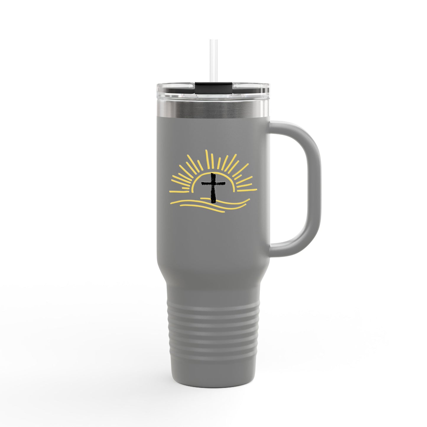 Faith-Inspired Insulated Travel Mug, 40oz | Christian Gift, Coffee Lover, Summer Picnics, Outdoor Adventures, Inspirational Quote