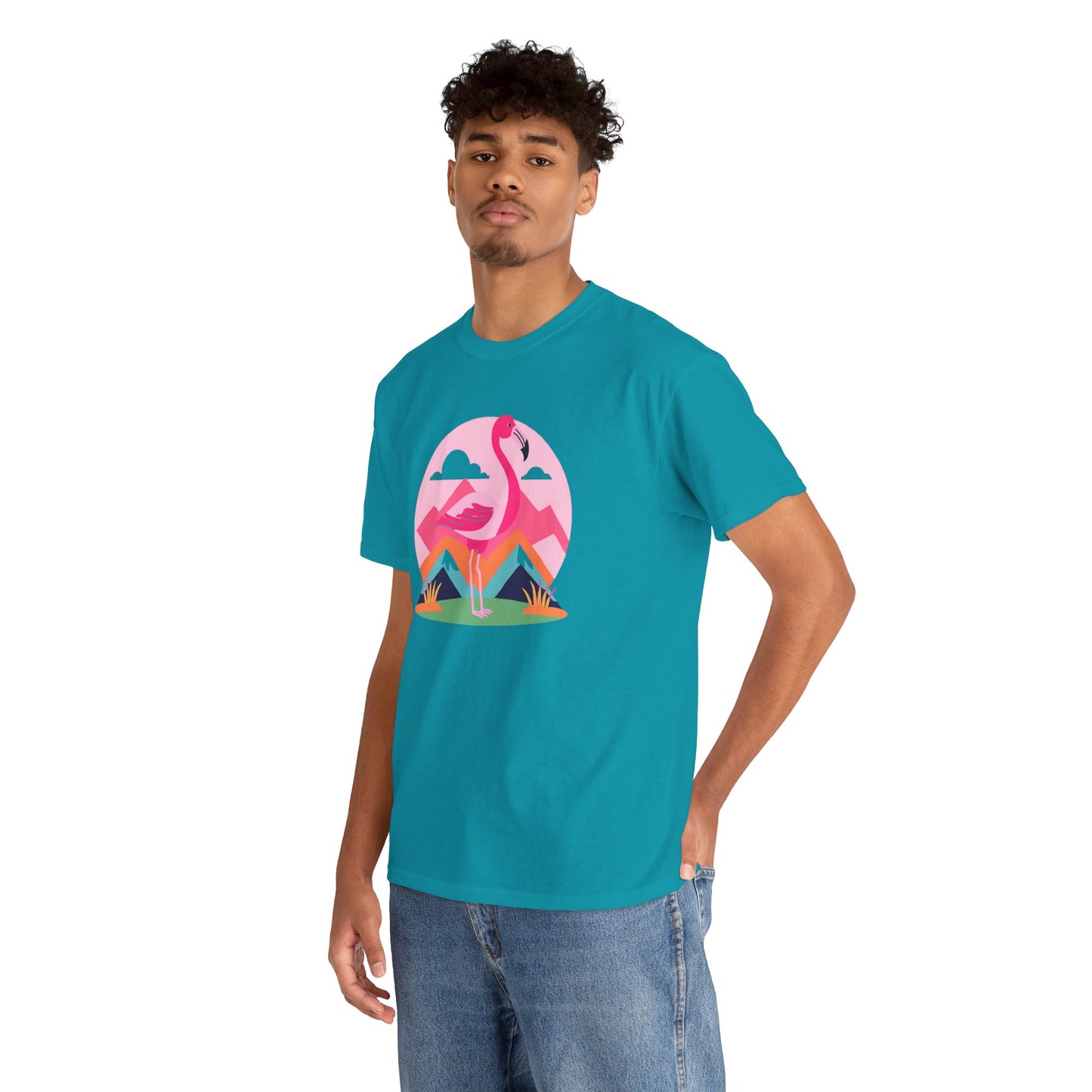 Flamingo Tee- Cotton T-shirt