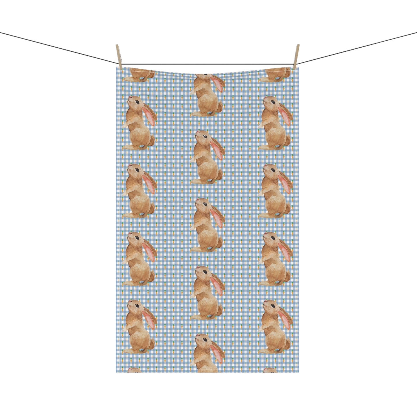 Adorable Bunny Design Cotton Tea Towels for Spring Decor