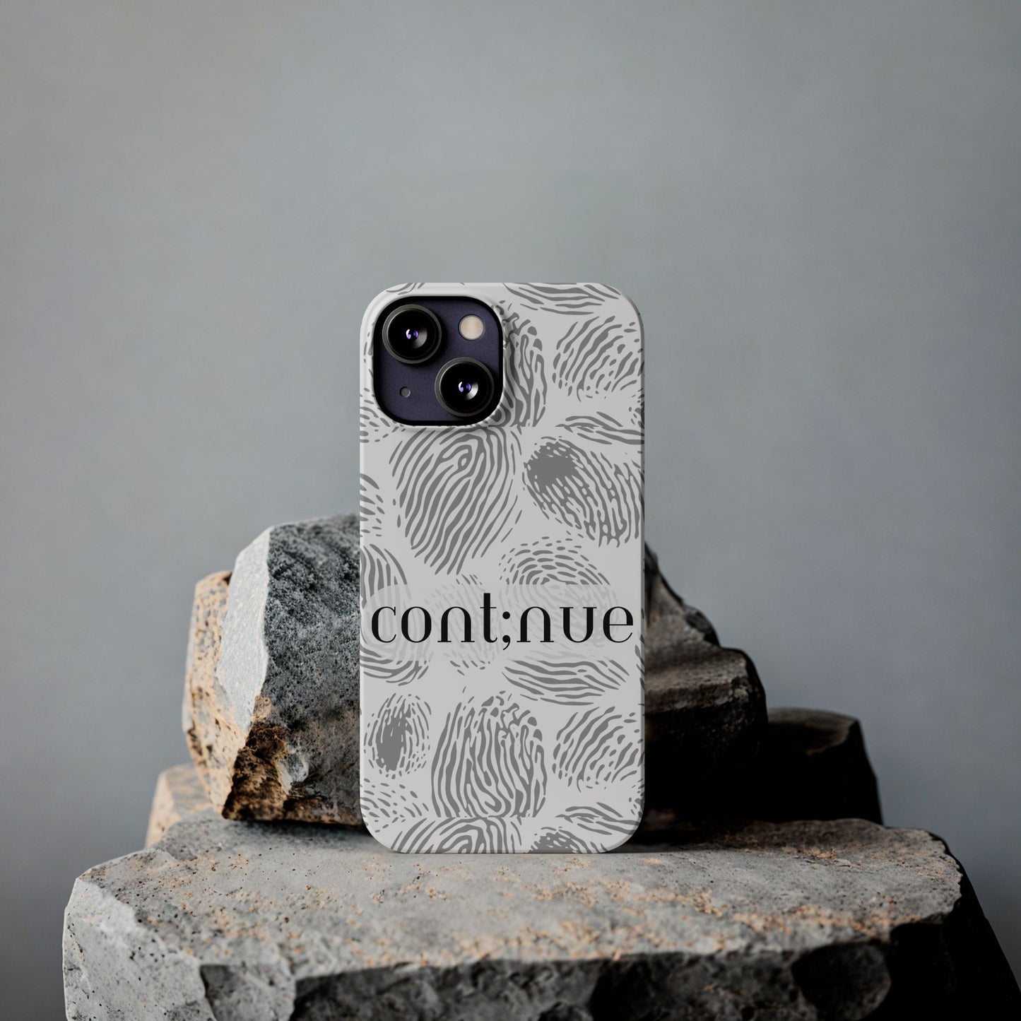 Fingerprint Design Slim Phone Case