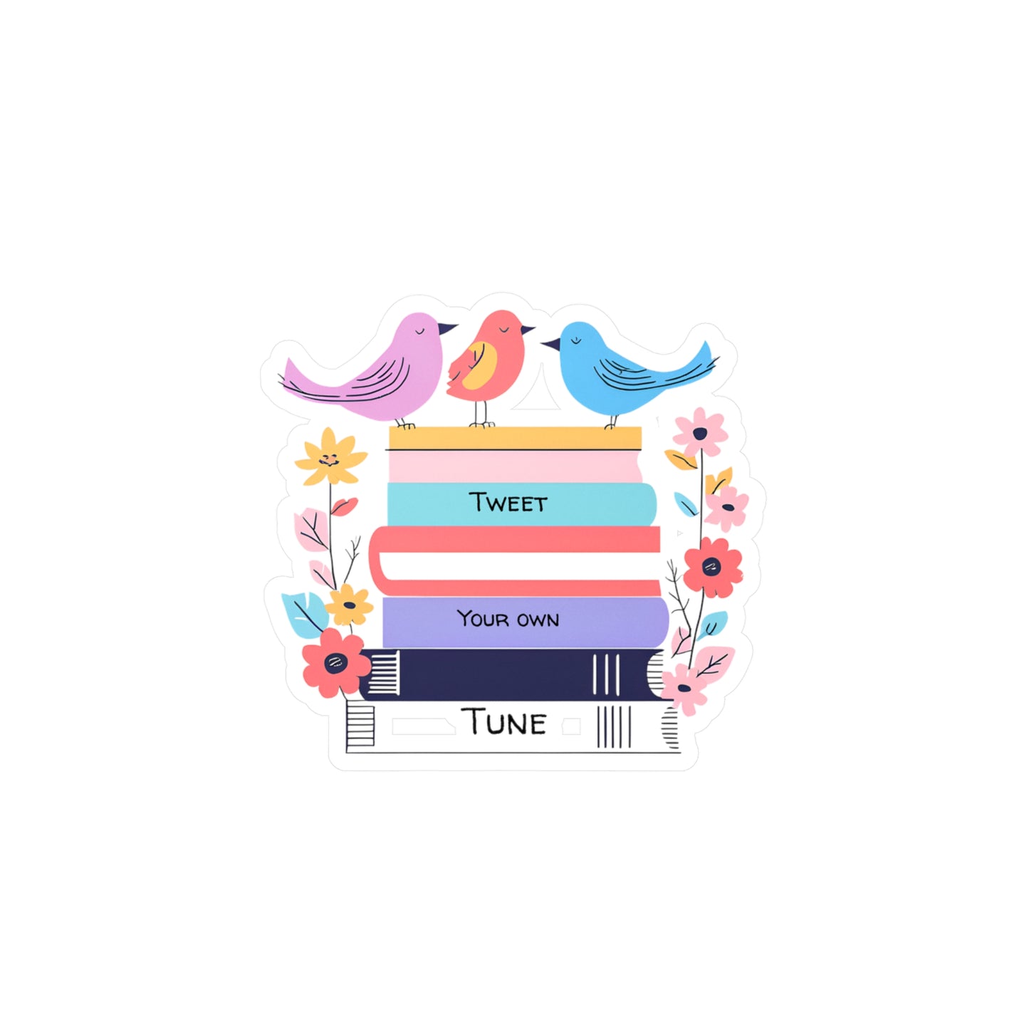 Tweet Your Own Tune-Vinyl Decal sticker