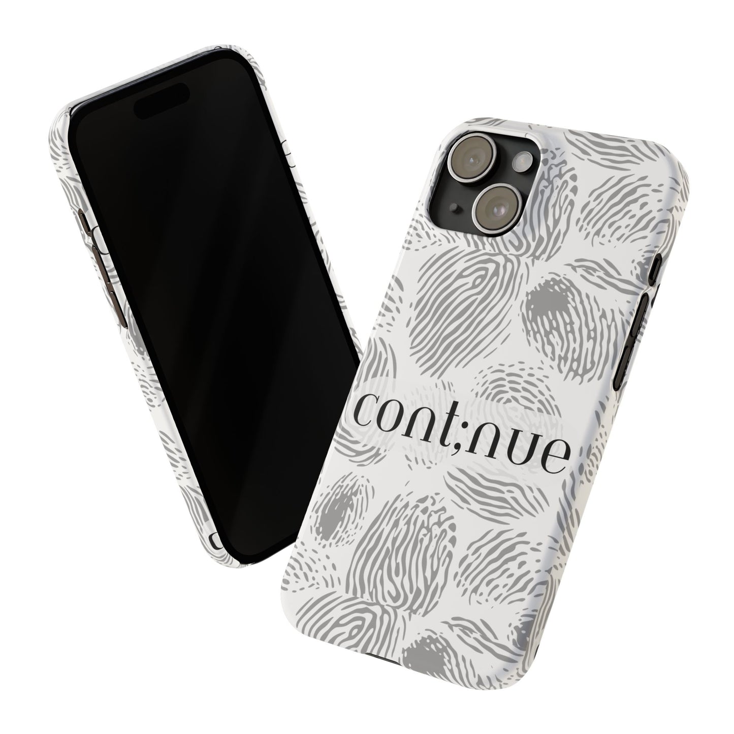Fingerprint Design Slim Phone Case