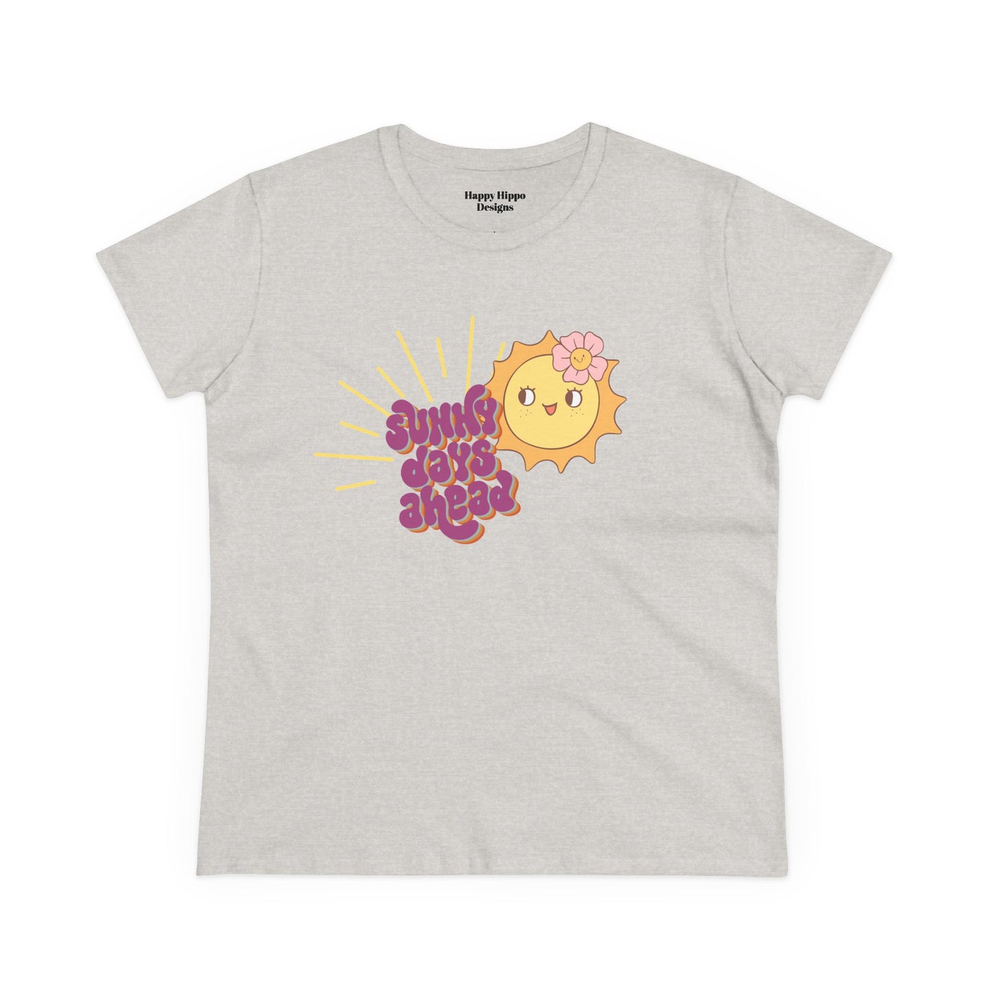 Cotton Tee - Sunny Days Ahead Cute Graphic T-Shirt for Summer Vibes