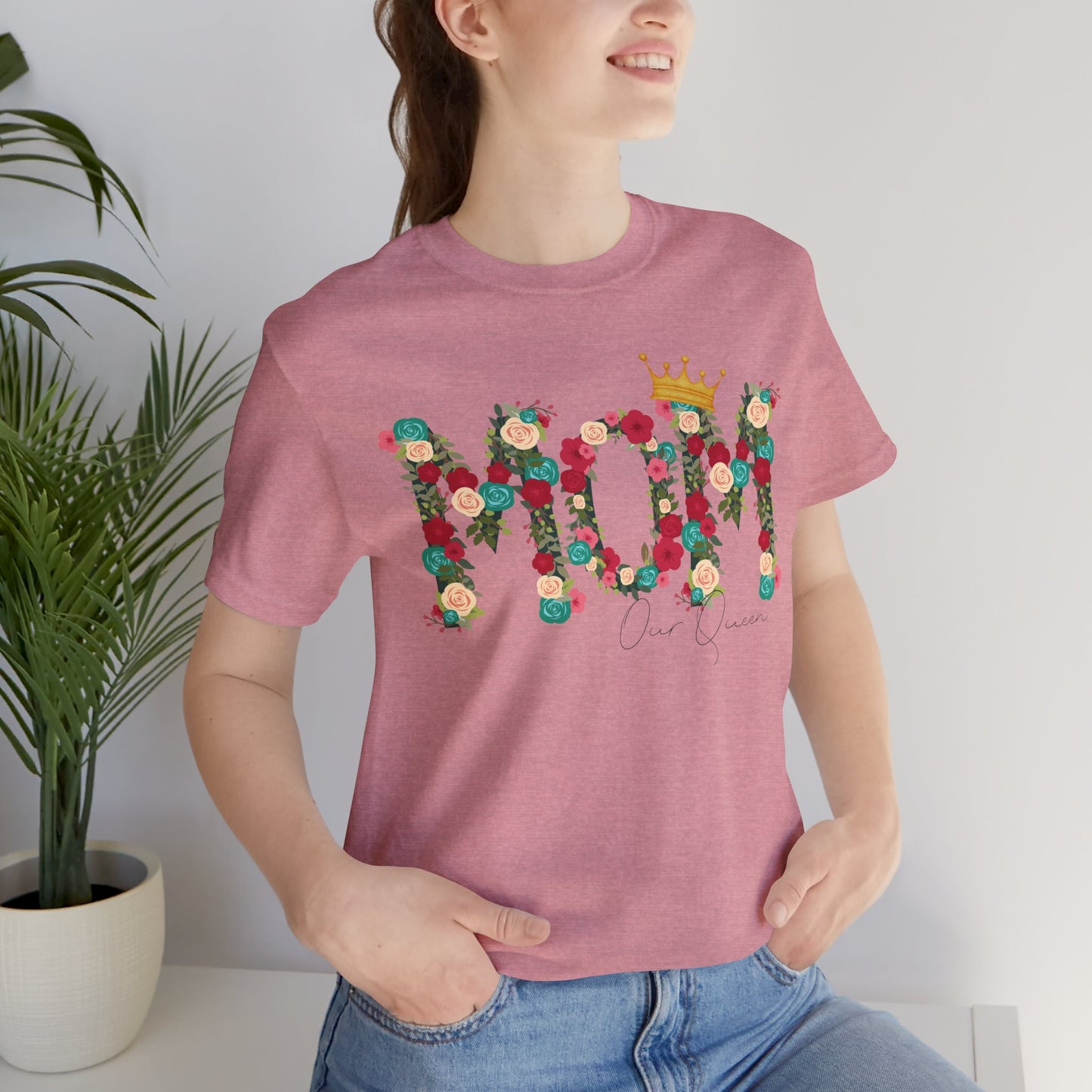 Floral Mom Queen T-Shirt - Mother's Day Gift