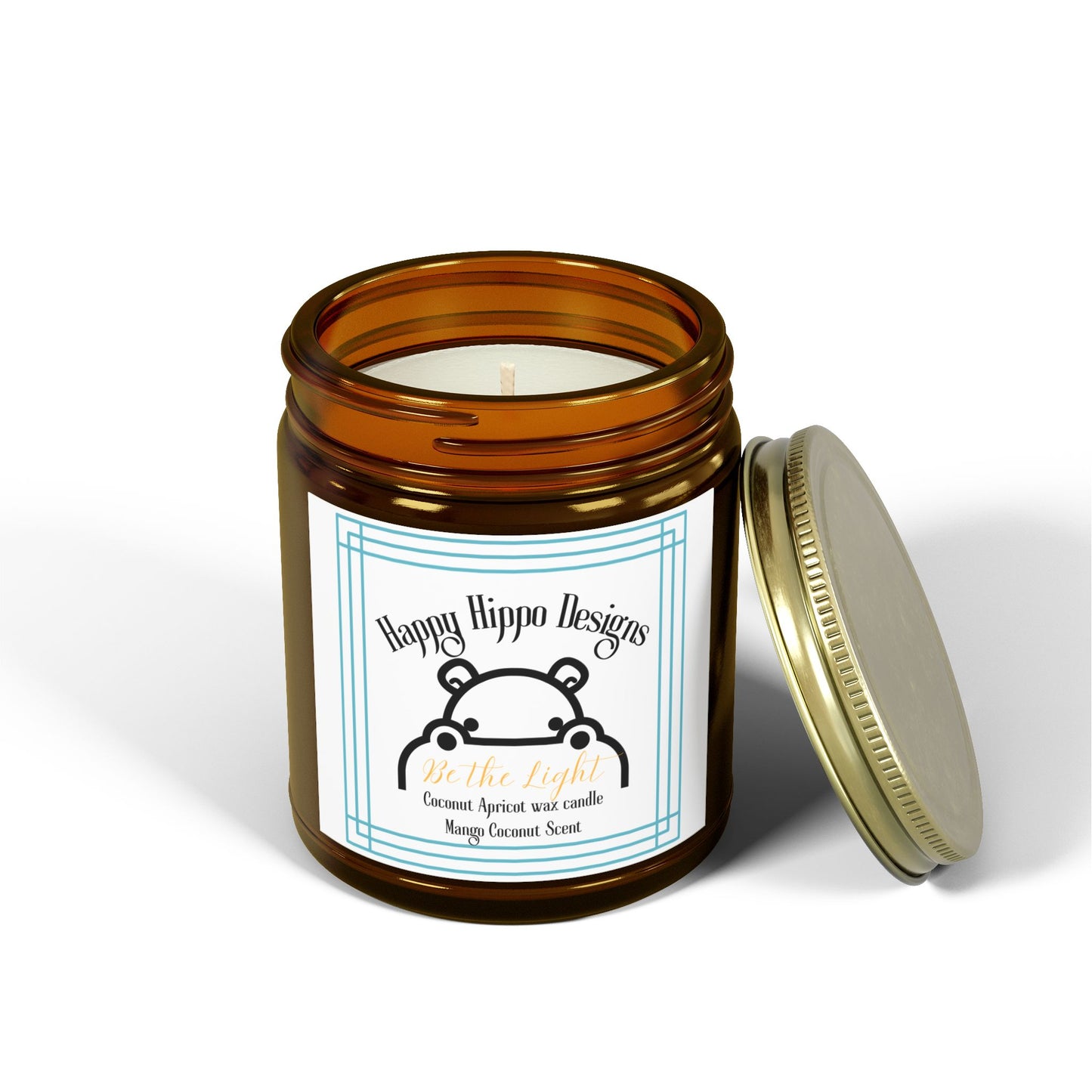 Scented Candle - Be the Light, Mango and Coconut Scent