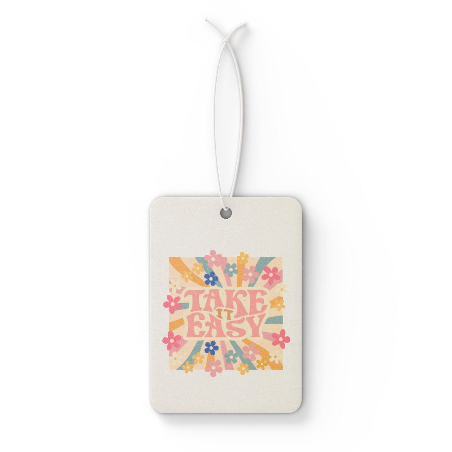 Take It Easy Floral Car Air Freshener - Relaxing Aromatherapy for Road Trips