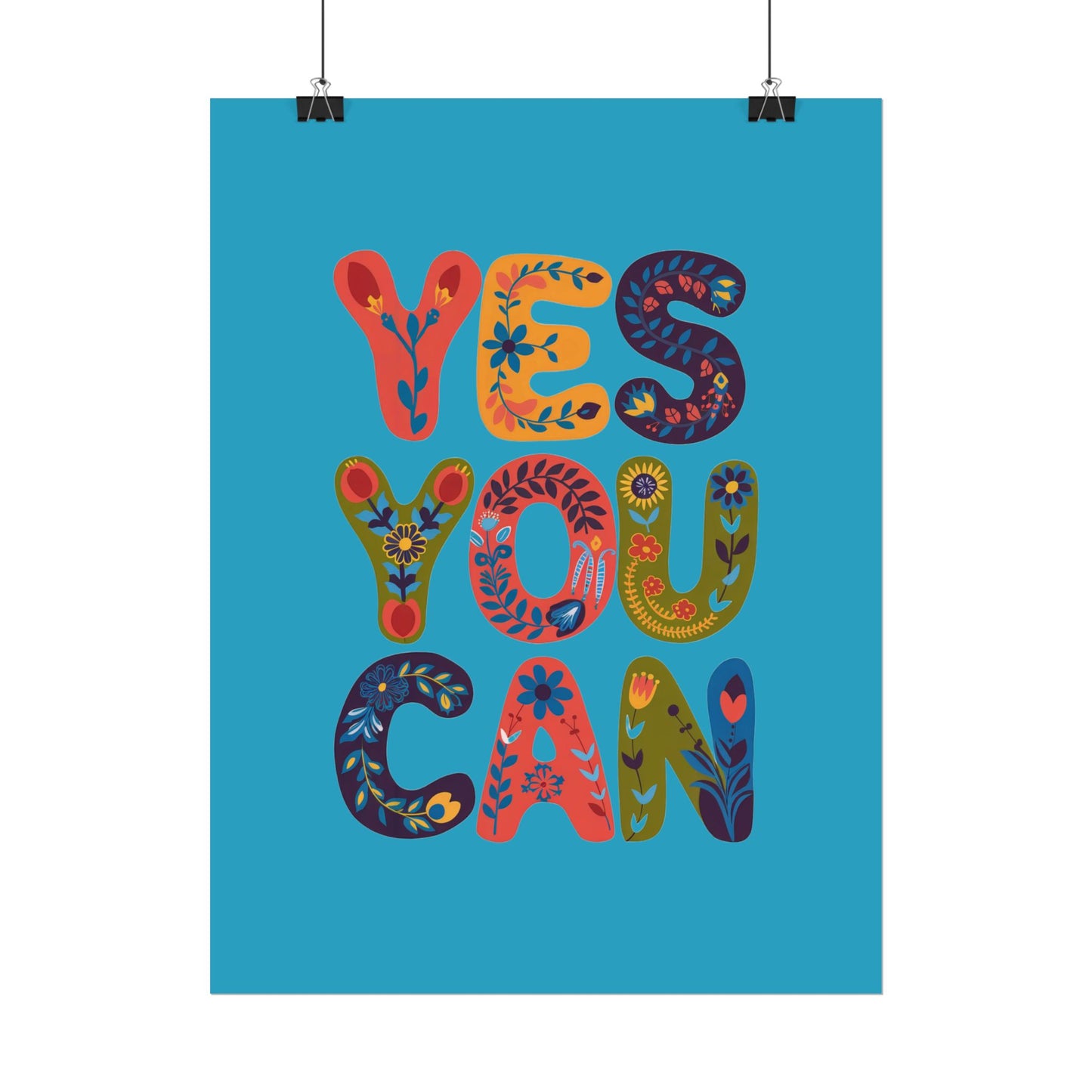 Poster - Yes You Can Inspirational Poster