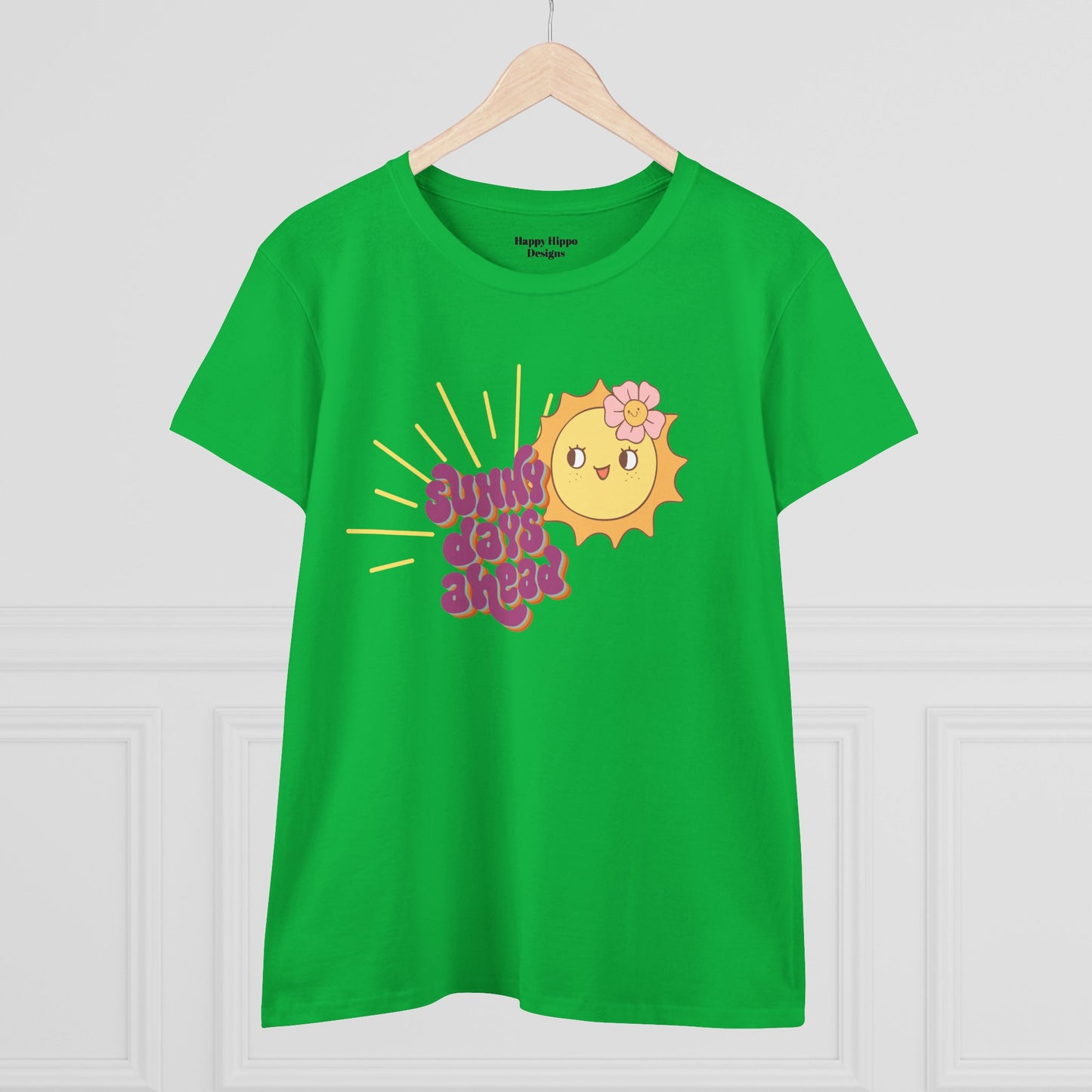 Cotton Tee - Sunny Days Ahead Cute Graphic T-Shirt for Summer Vibes