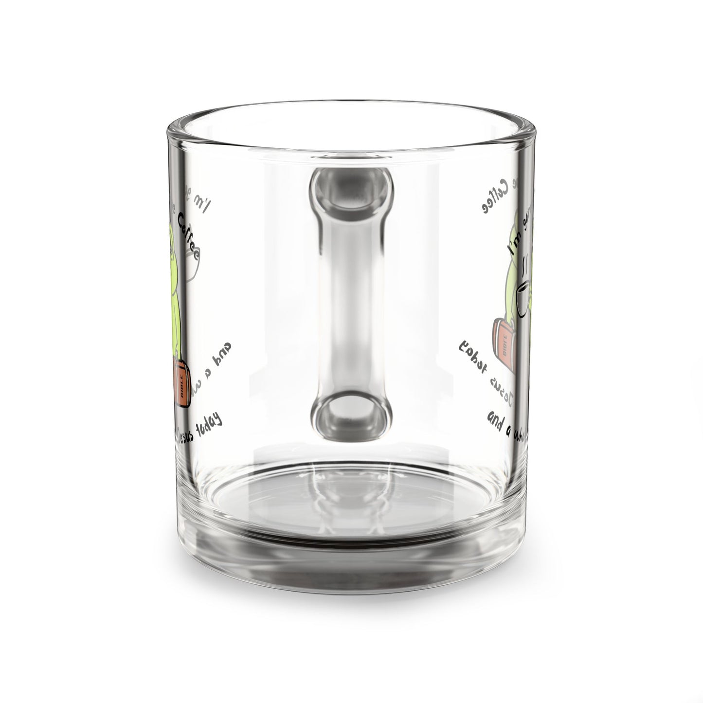Funny Frog Glass Mug