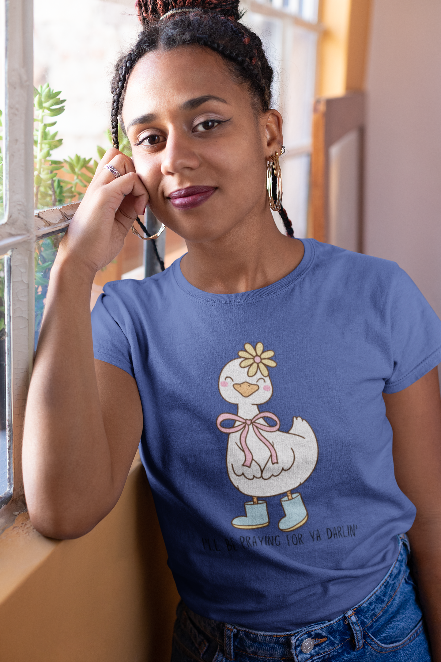 T-Shirt | Church Goose I'll Be Praying For Ya Darlin' Women's Favorite Tee