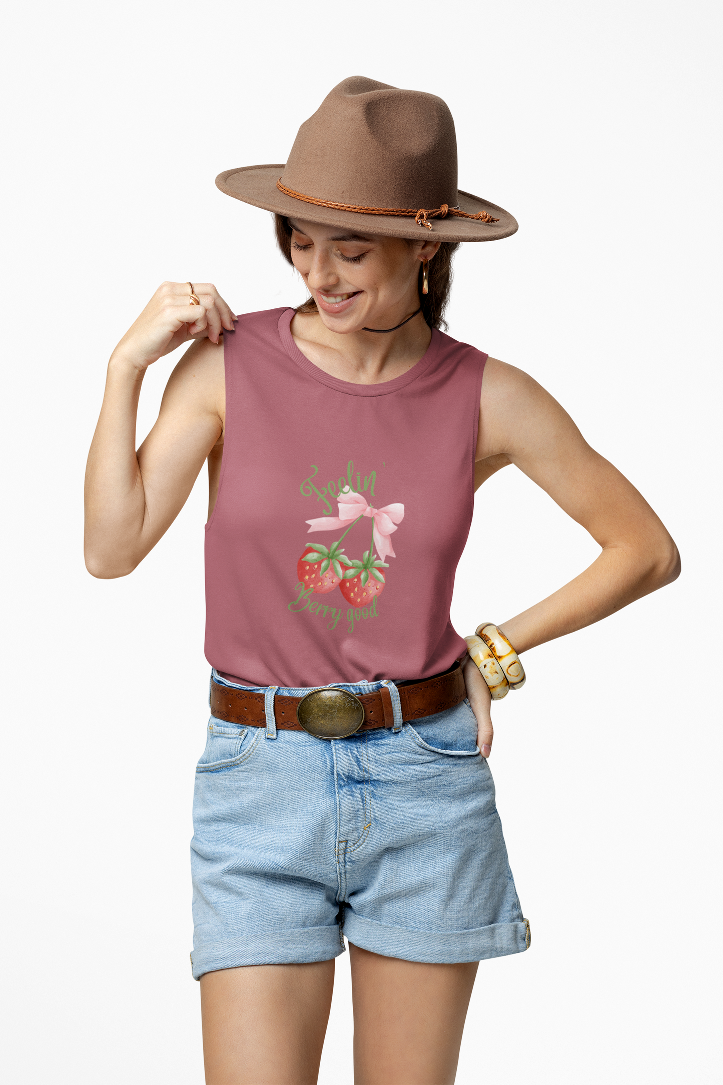 Feelin' Berry Good Unisex Tank Top