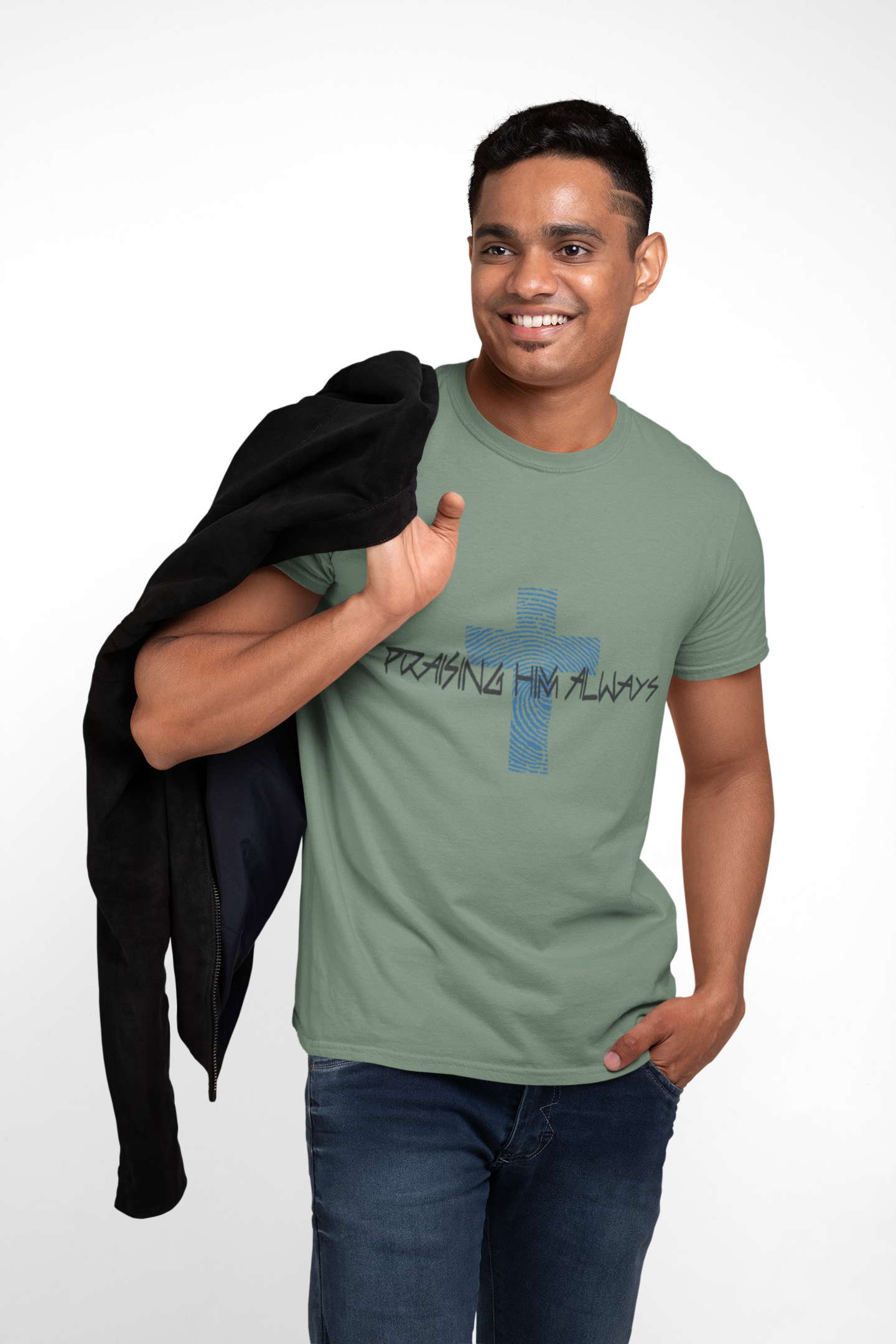Faith-Based Unisex T-shirt - Praising Him Always Design