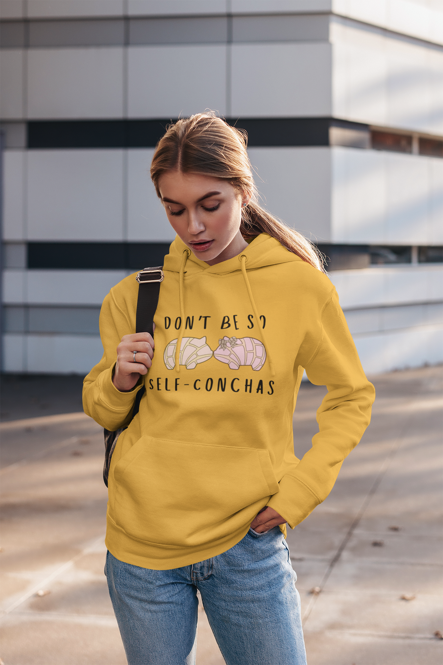 Funny Self-Conchas Hoodie, Unisex Pullover Sweatshirt